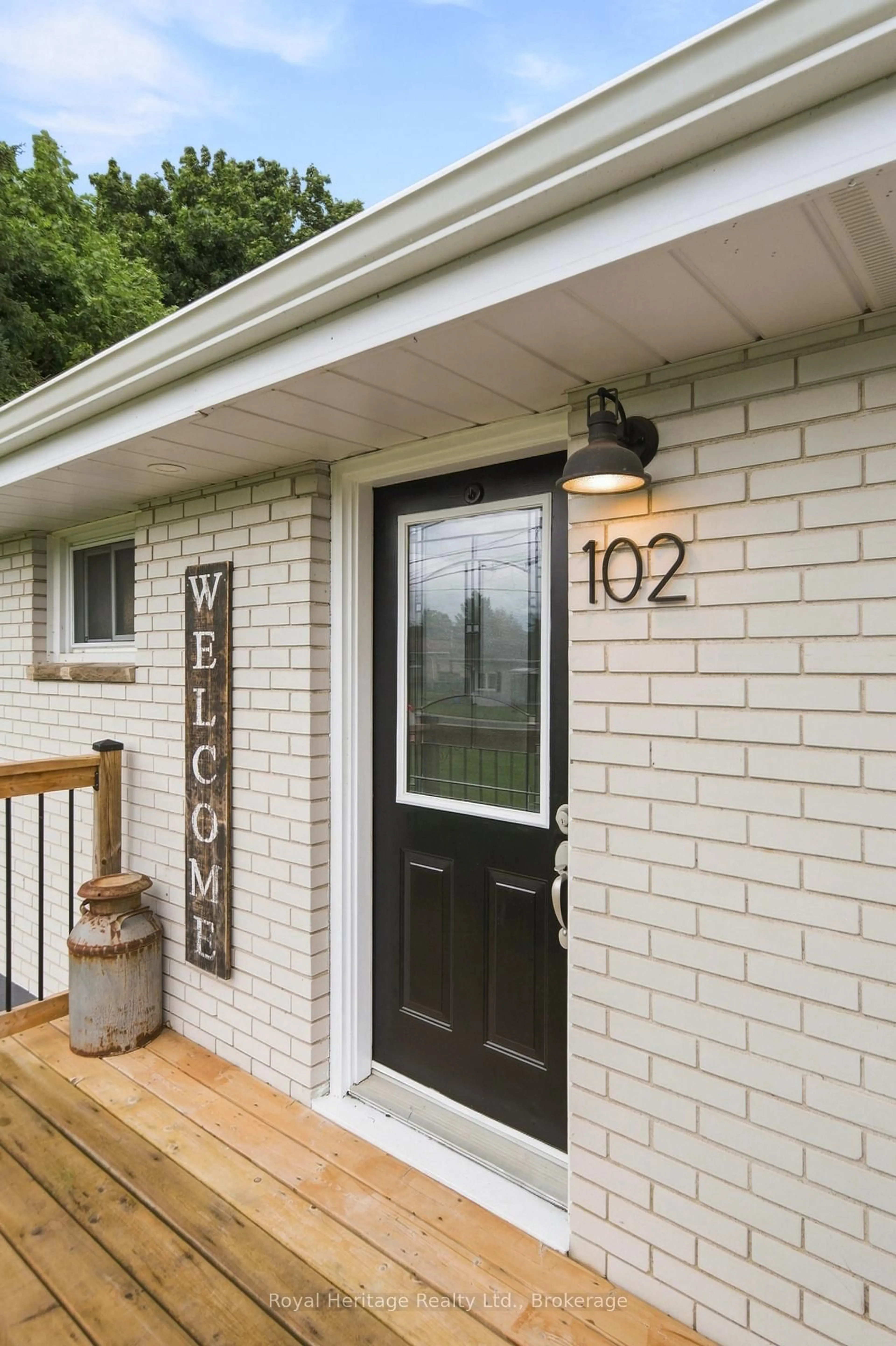 Home with vinyl exterior material, street for 102 Johnstown Rd, Quinte West Ontario K8V 5P5