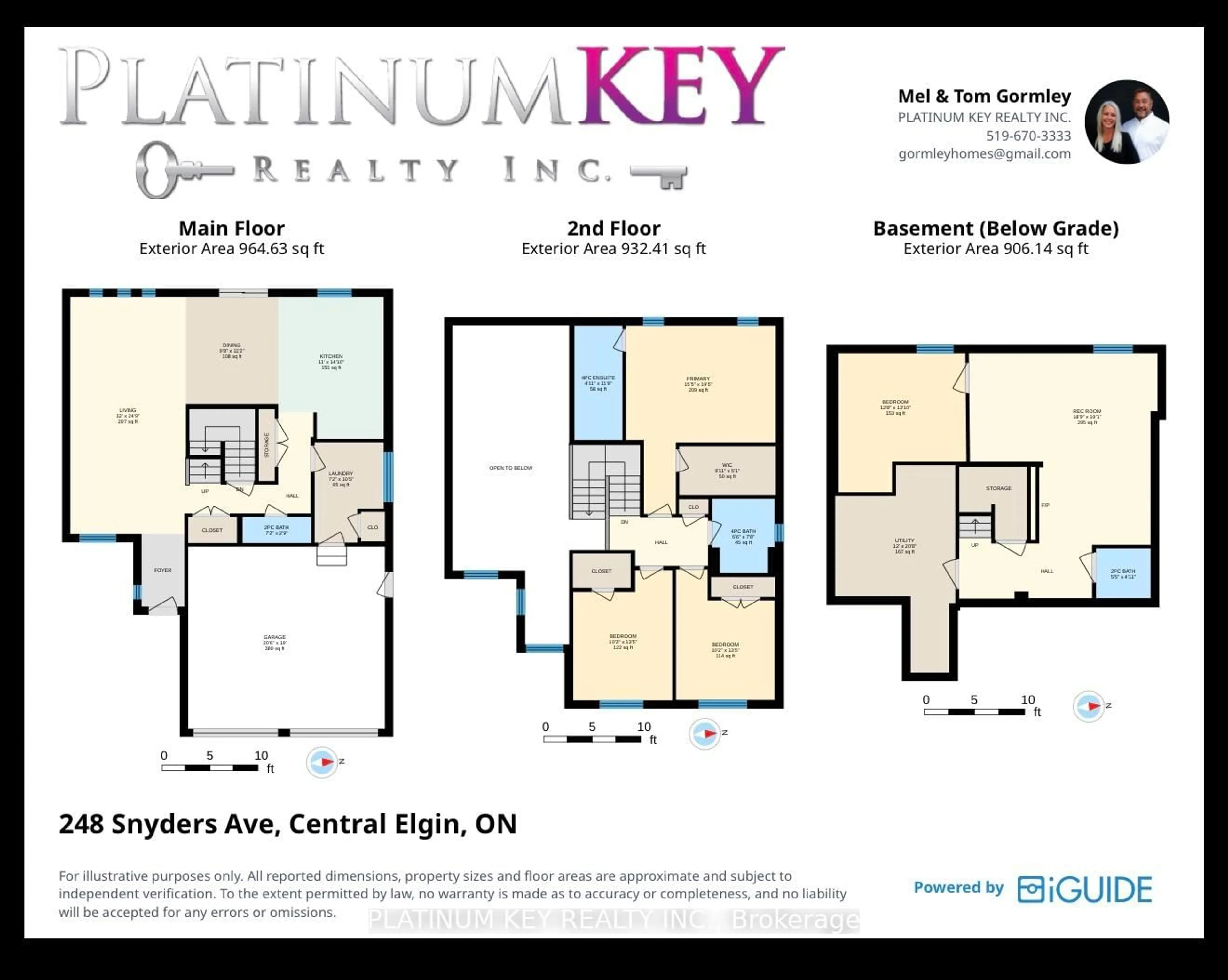 Floor plan for 248 Snyders Ave, Central Elgin Ontario N0L 1B0
