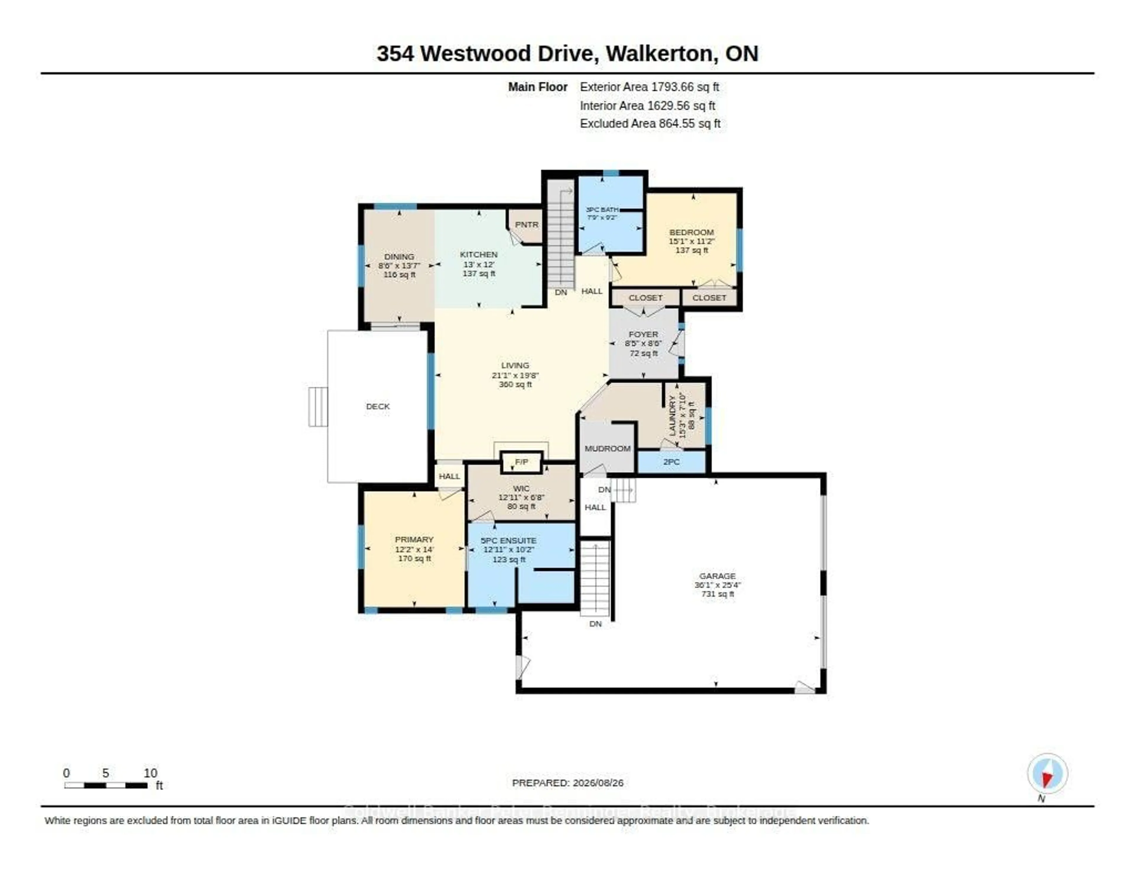 Floor plan for 354 Westwood Dr, Brockton Ontario N0G 2V0