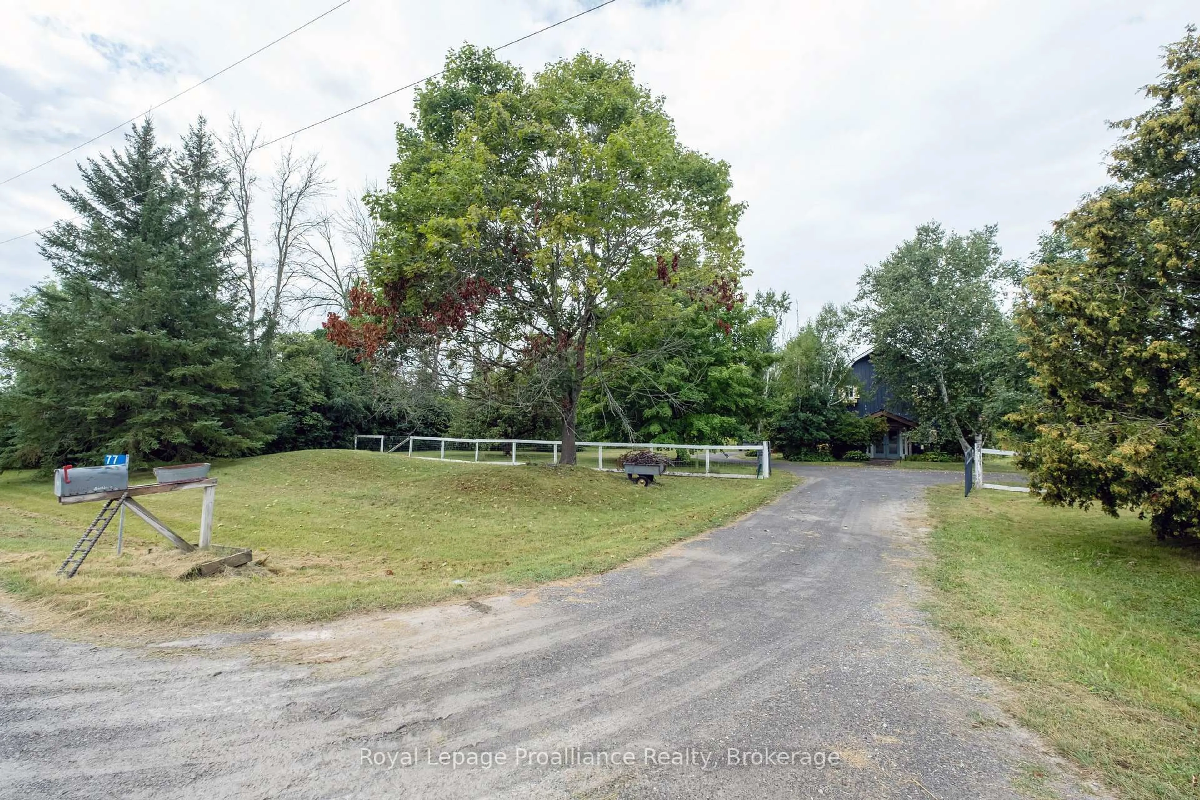 A pic from outside/outdoor area/front of a property/back of a property/a pic from drone, street for 77 Anson Rd, Stirling Ontario K0K 3E0