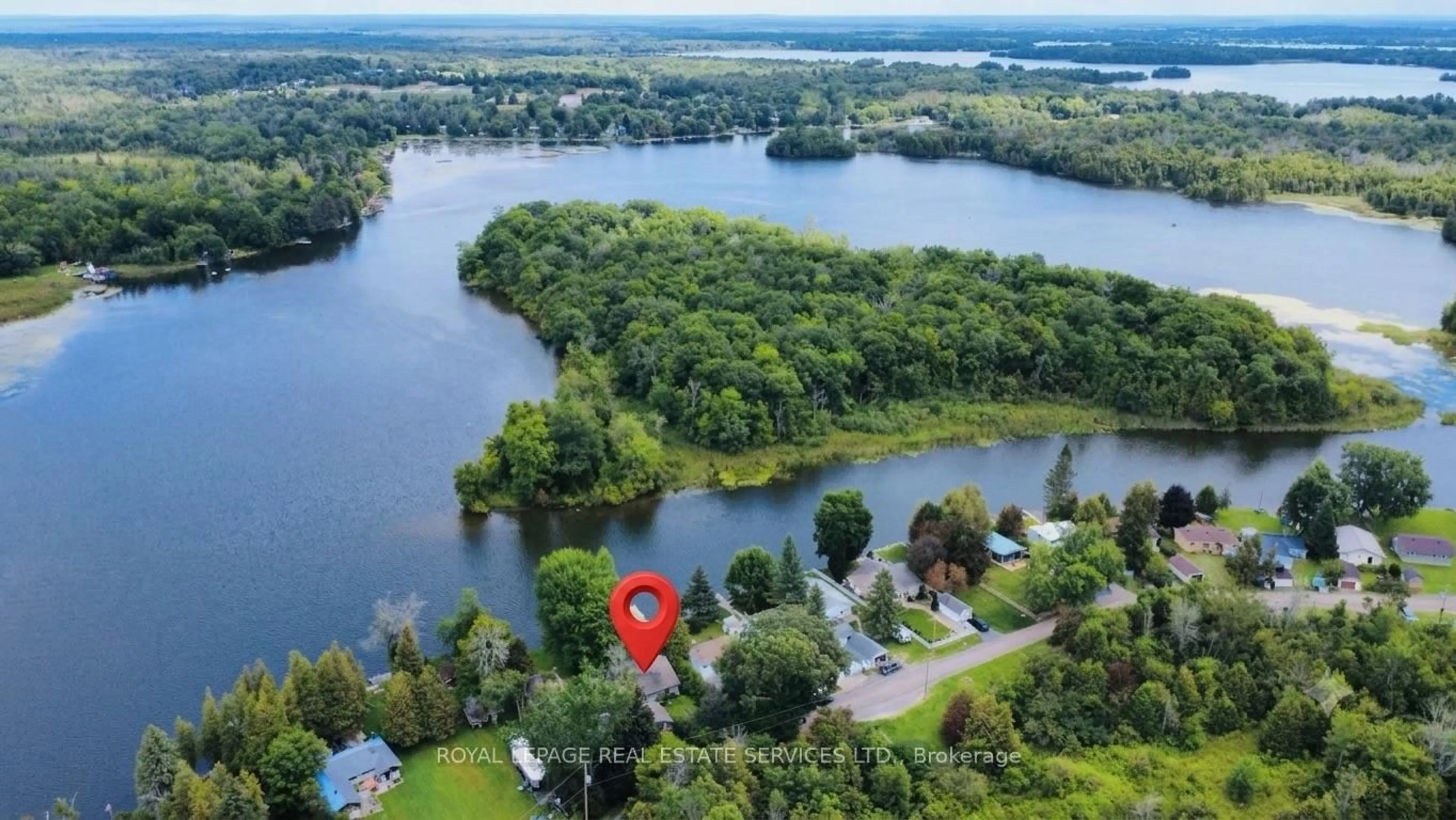 A pic from outside/outdoor area/front of a property/back of a property/a pic from drone, water/lake/river/ocean view for 198 Centennial Lane, Trent Hills Ontario K0L 2Z0