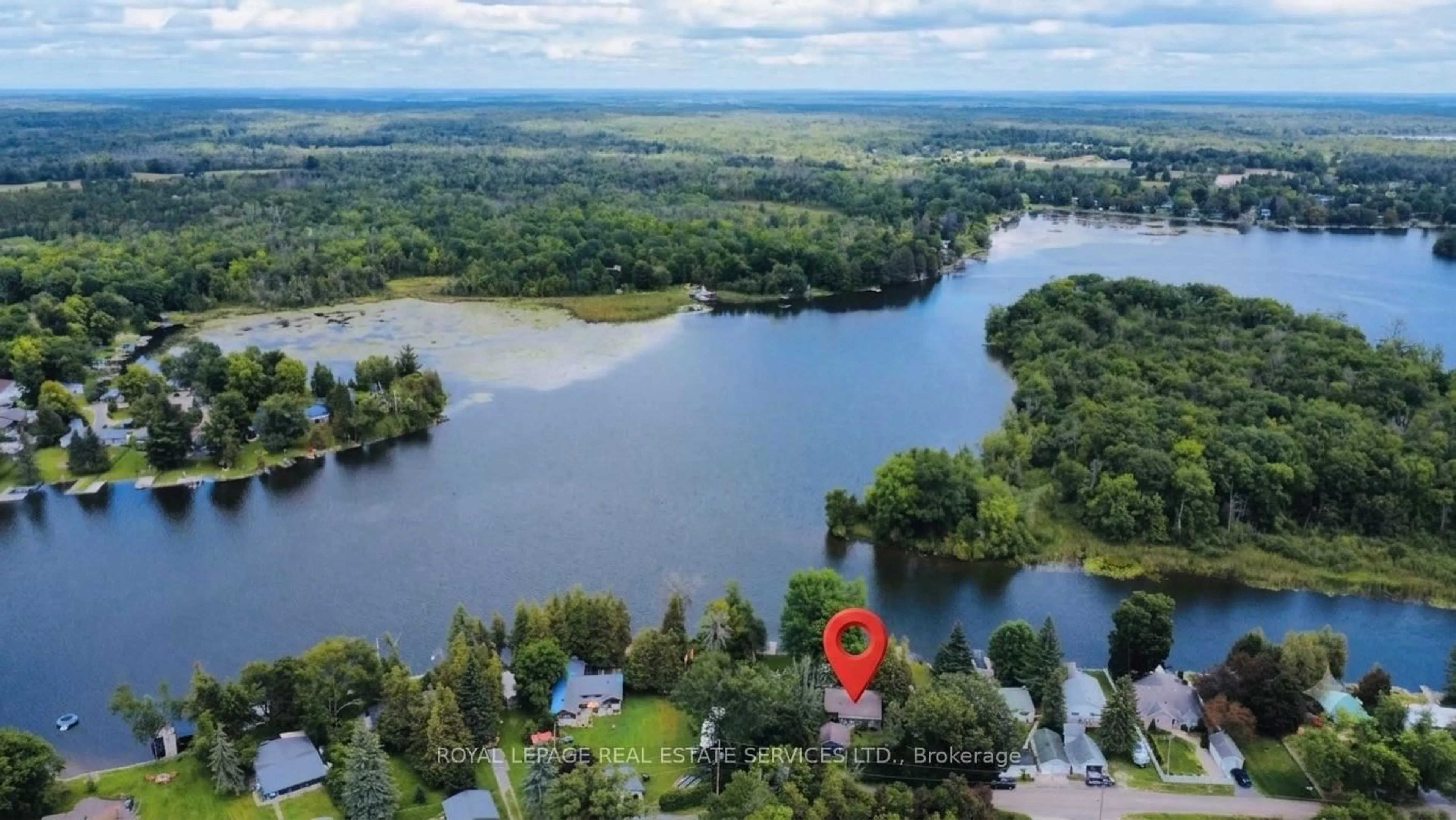 A pic from outside/outdoor area/front of a property/back of a property/a pic from drone, water/lake/river/ocean view for 198 Centennial Lane, Trent Hills Ontario K0L 2Z0
