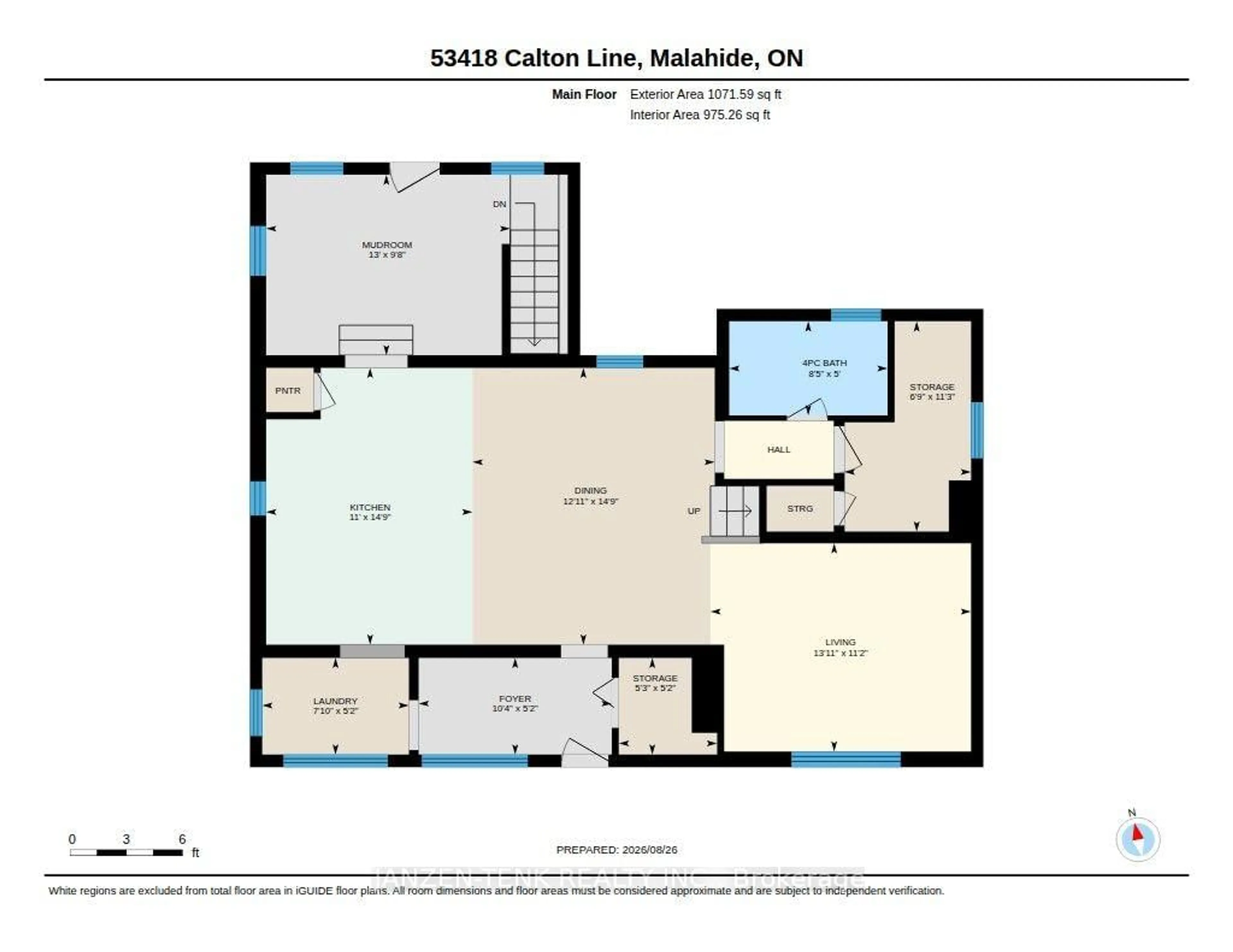Floor plan for 53418 Calton Line, Malahide Ontario N5H 2R5