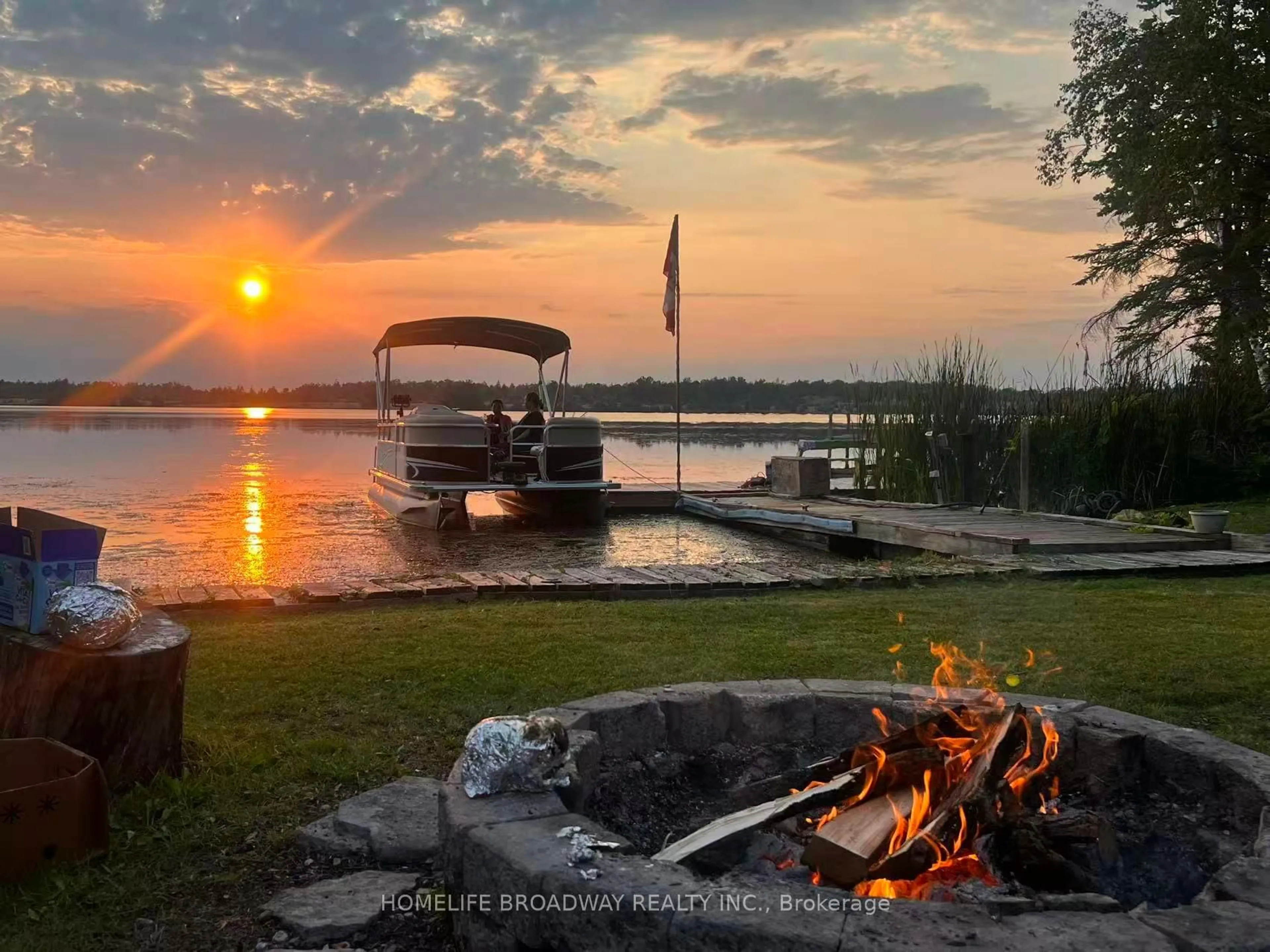 Patio, water/lake/river/ocean view for 1389 Portage Rd, Kawartha Lakes Ontario K0M 2B0