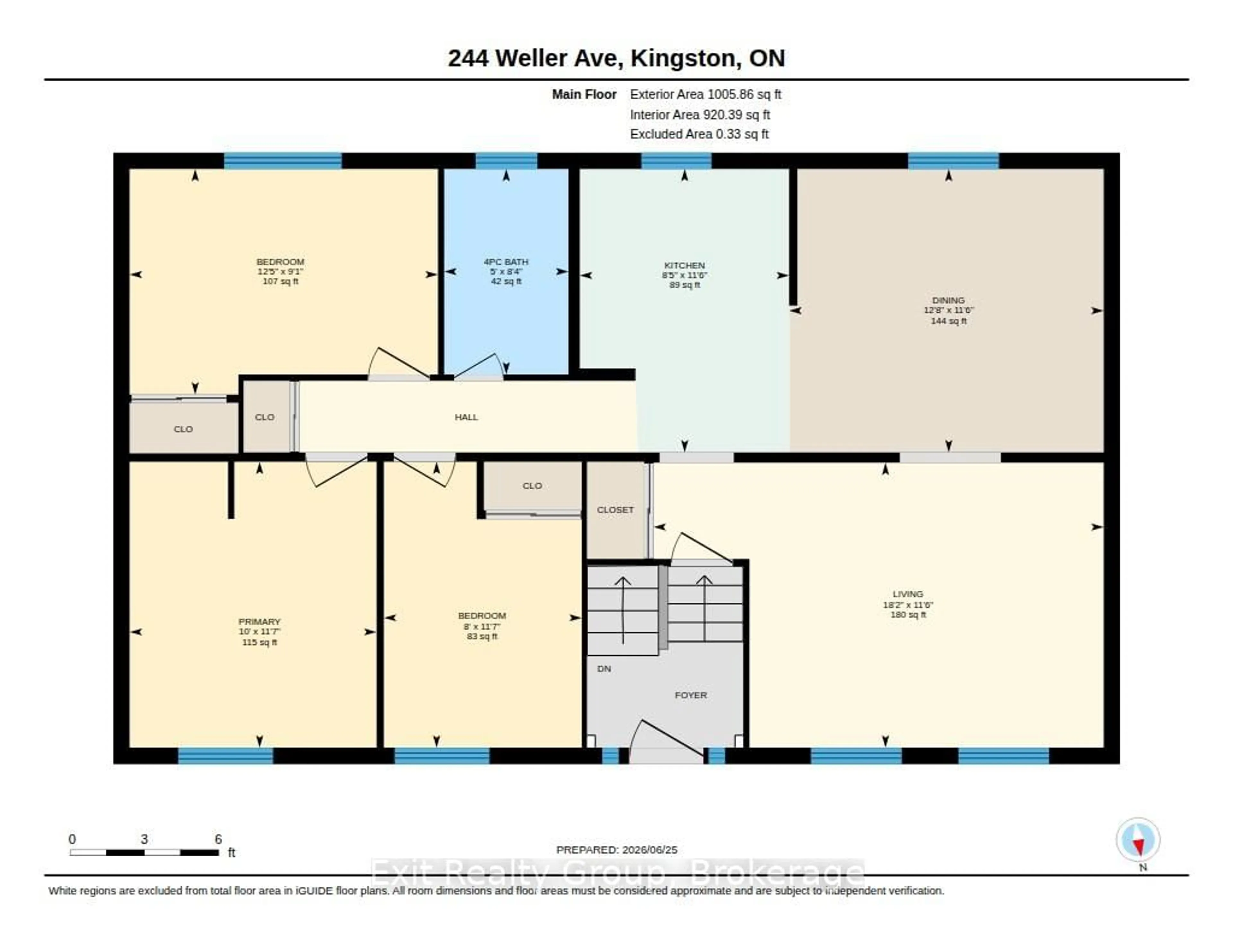 Floor plan for 244 Weller Ave, Kingston Ontario K7K 2V2