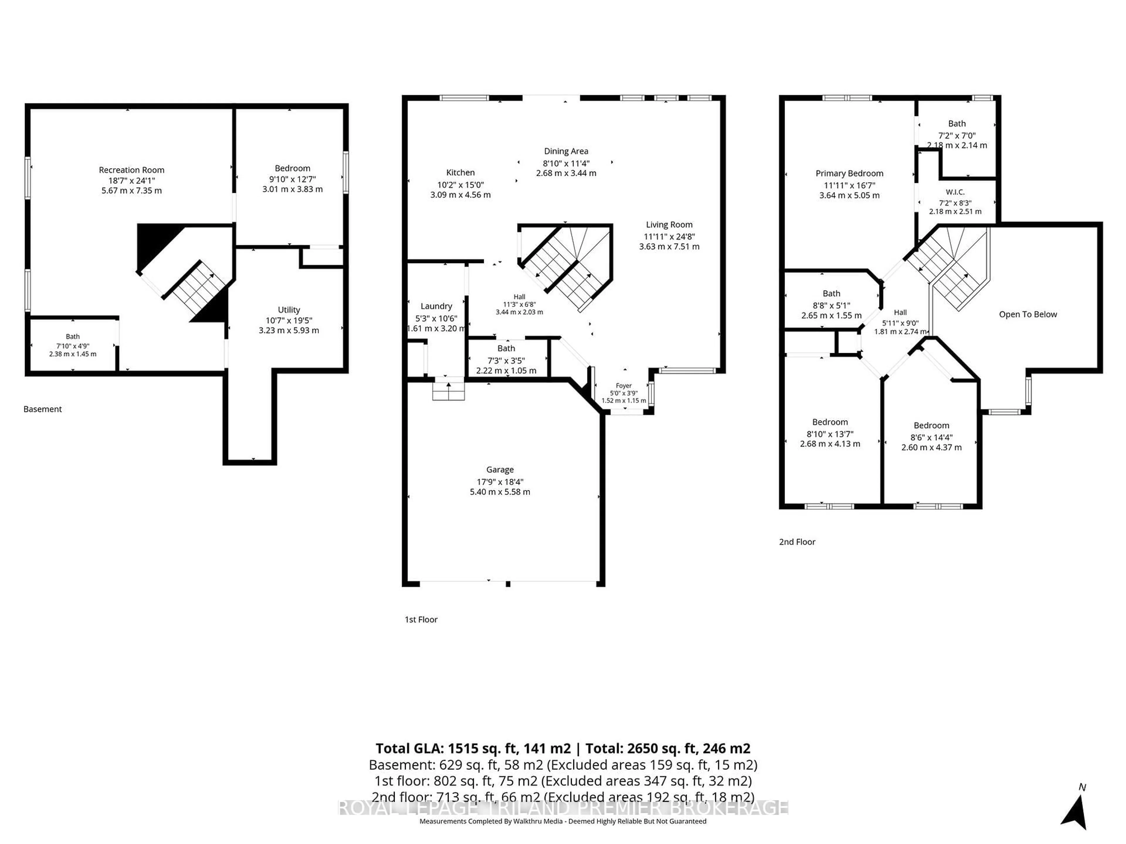 Floor plan for 570 Garibaldi Ave, London North Ontario N5X 4K2