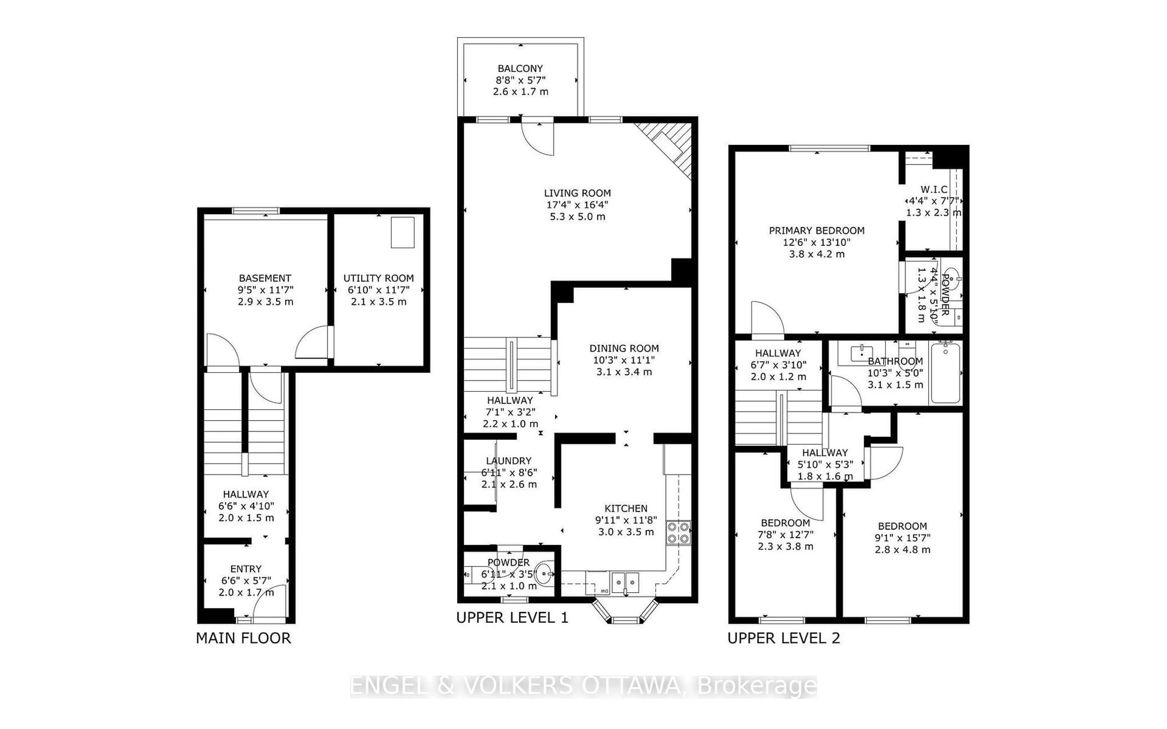 Floor plan for 8 Almond Lane, Ottawa Ontario K2L 3T2