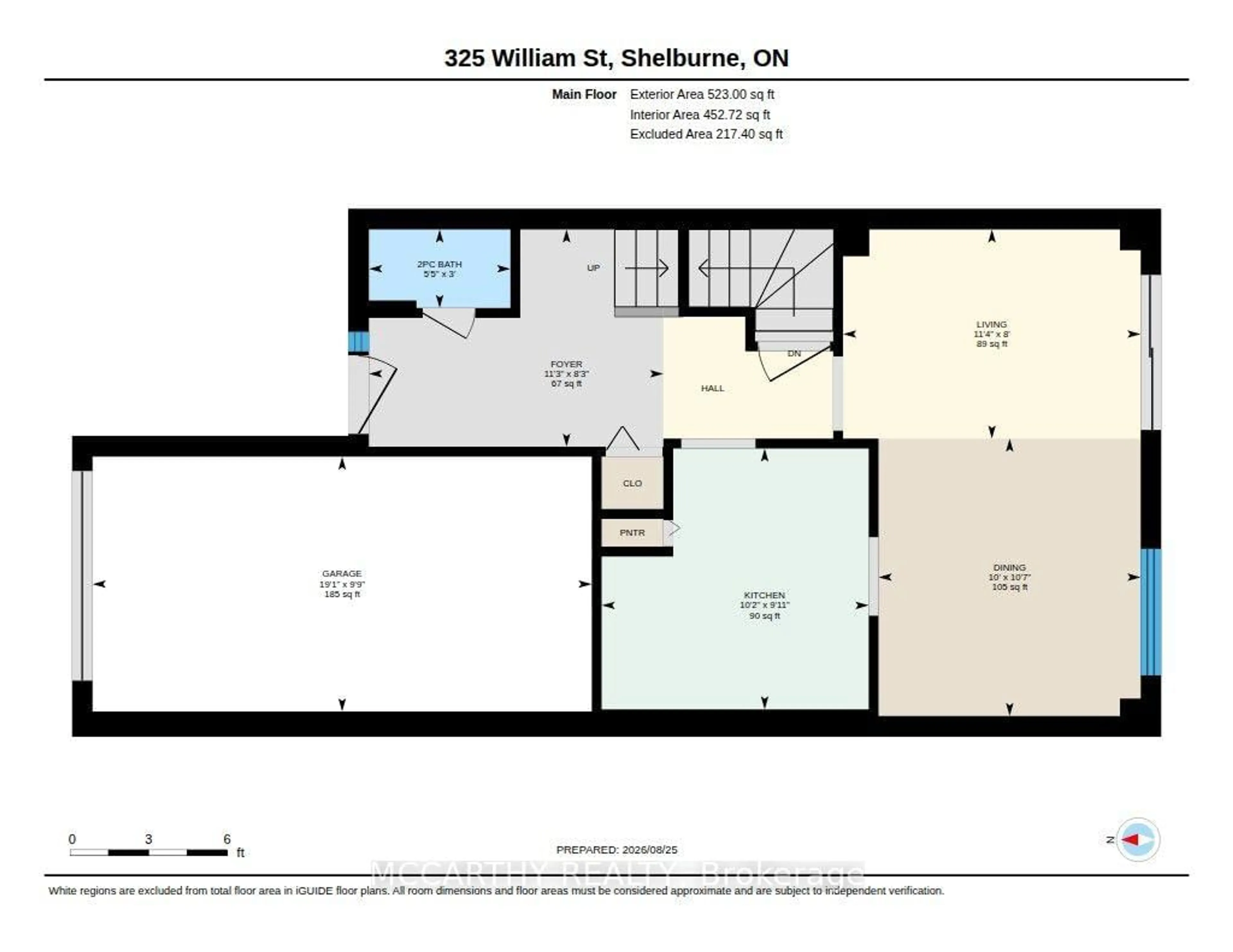Floor plan for 325 William St #22, Shelburne Ontario L9V 2X6