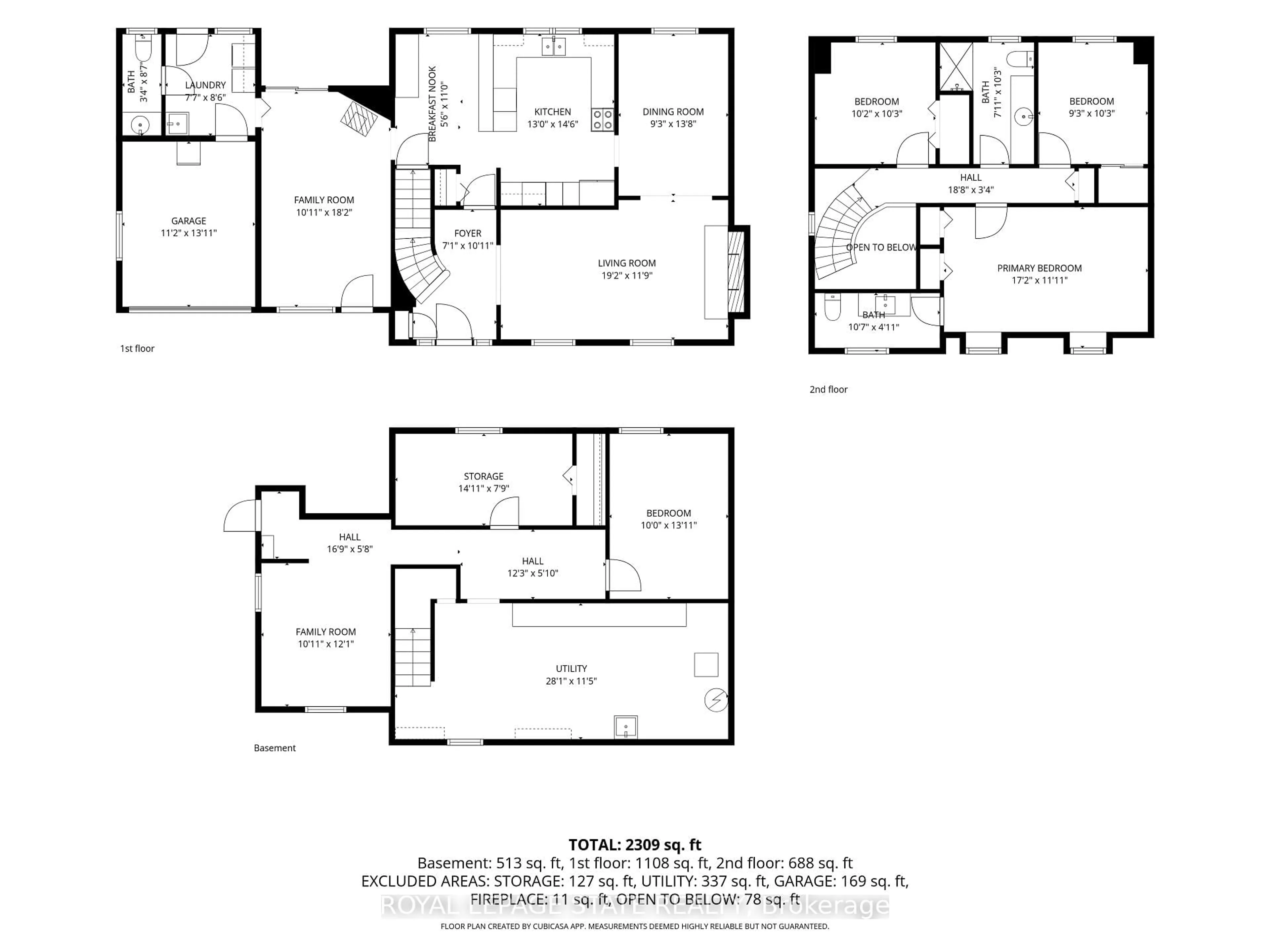 Floor plan for 166 Orchard Dr, Hamilton Ontario L9G 1Z9