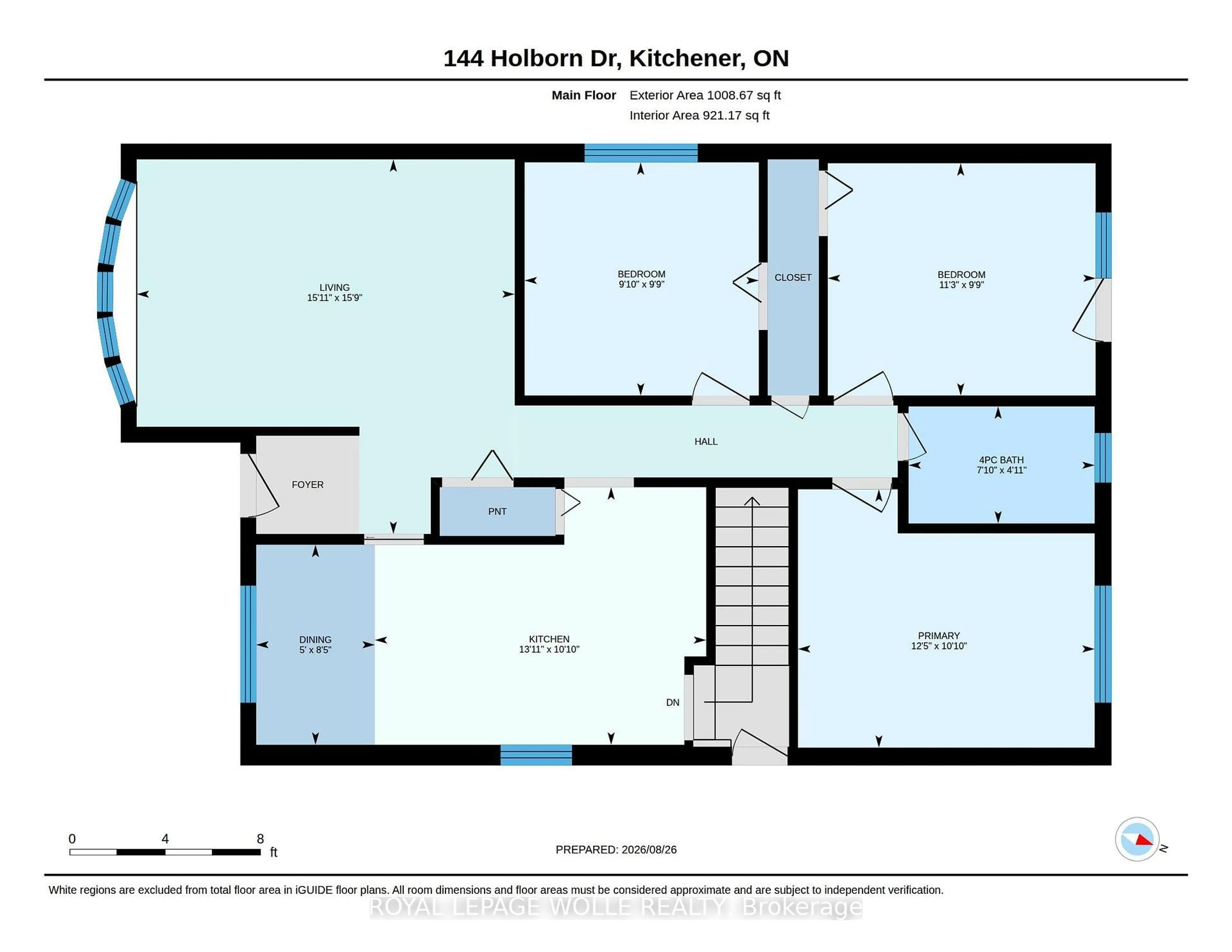Floor plan for 144 Holborn Dr, Kitchener Ontario M2A 2E5