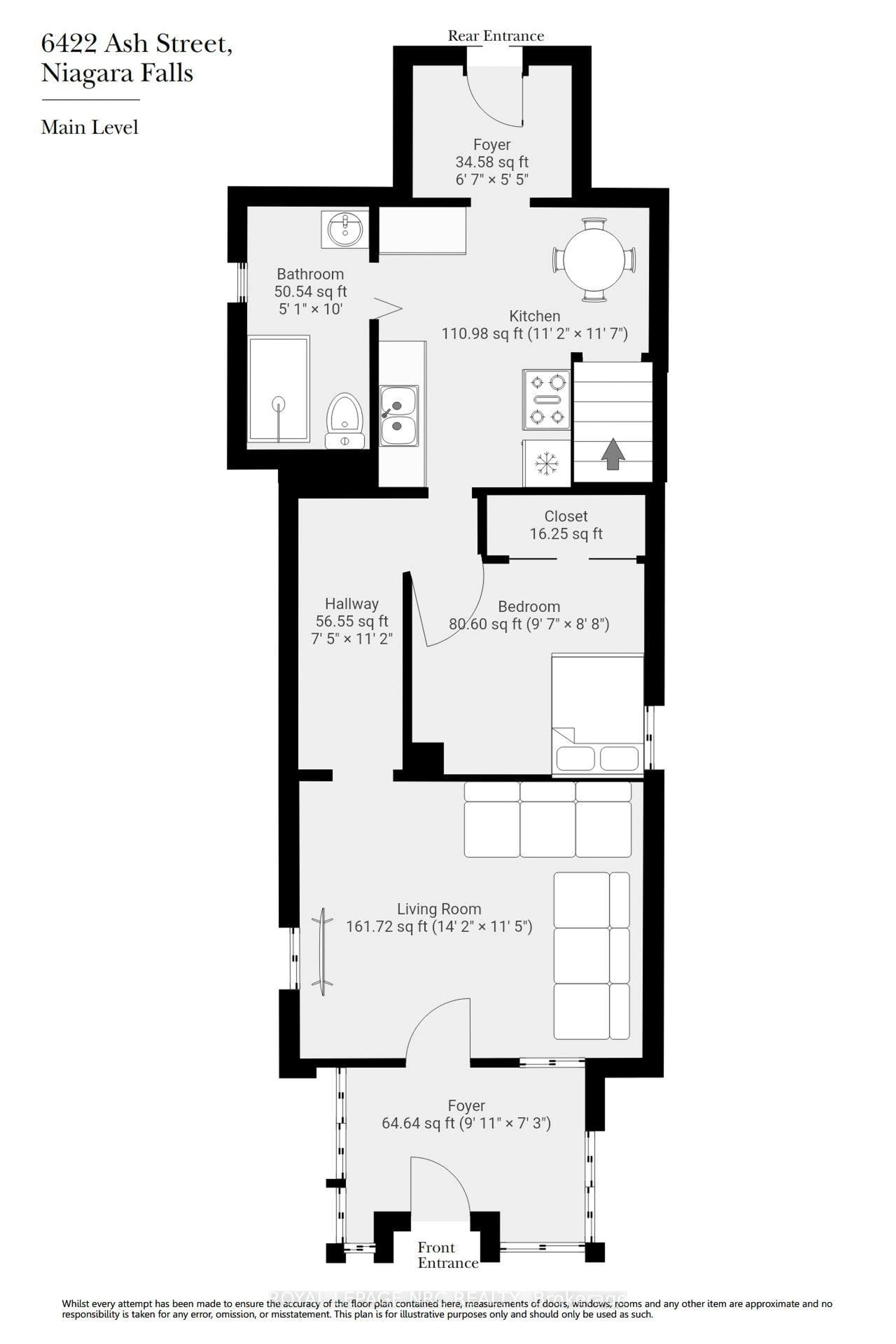 Floor plan for 6422 Ash St, Niagara Falls Ontario L2G 2H5