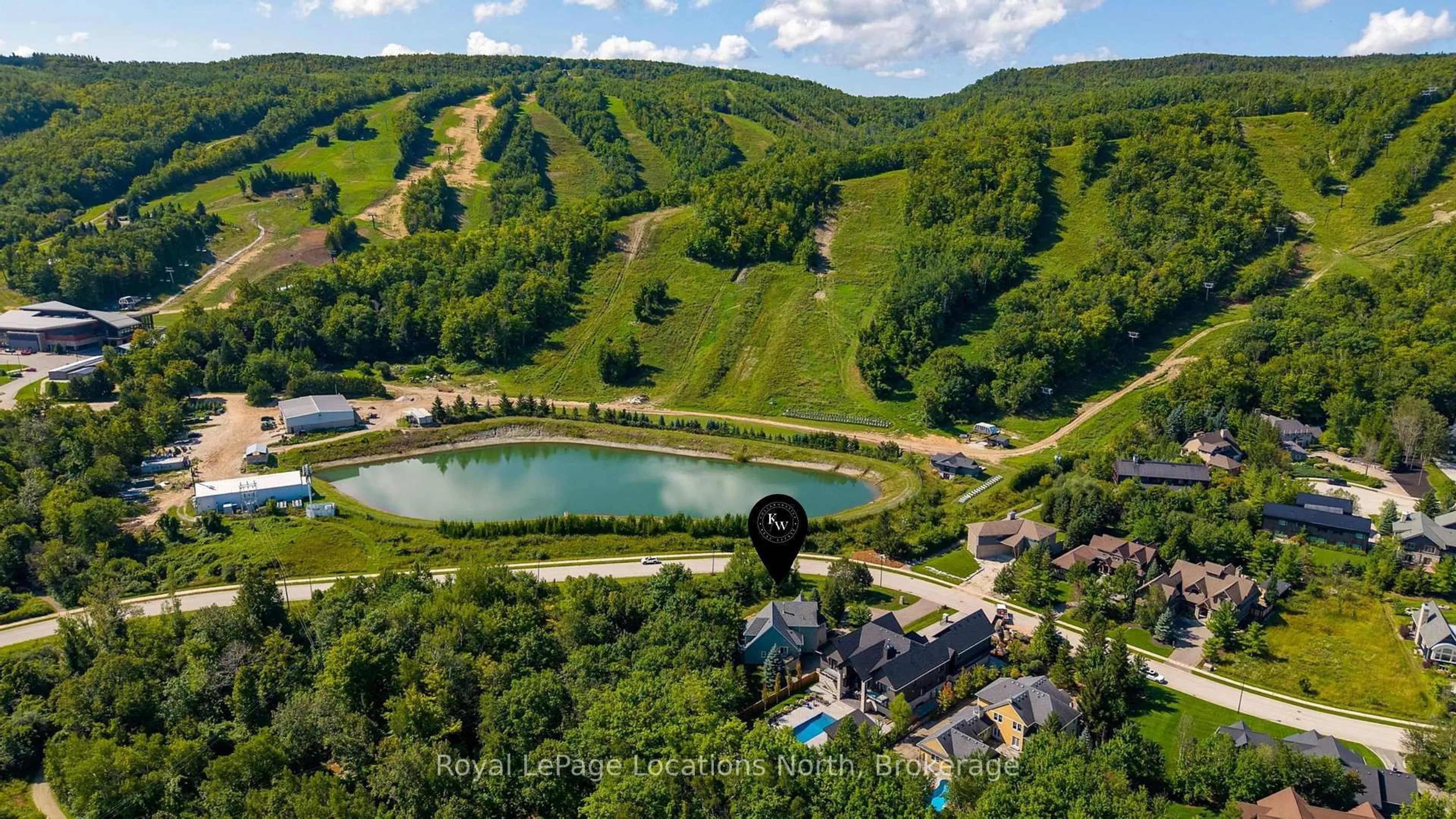 A pic from outside/outdoor area/front of a property/back of a property/a pic from drone, water/lake/river/ocean view for 147 Alta Rd, Blue Mountains Ontario L9Y 0T2