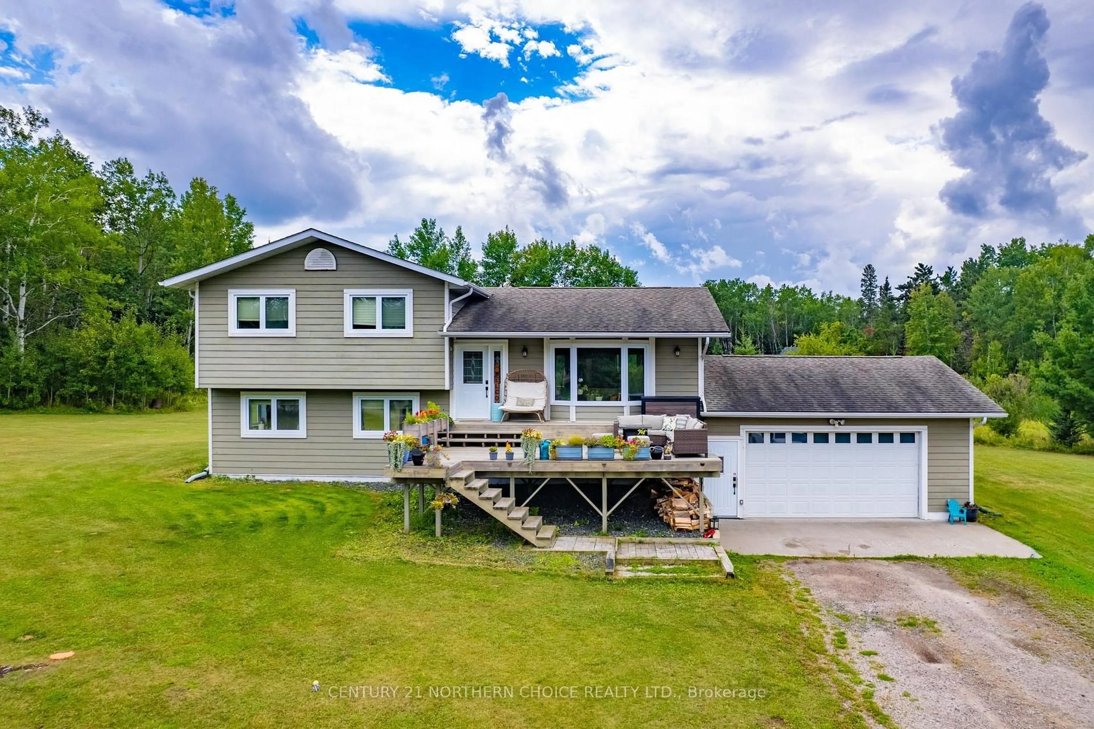 A pic from outside/outdoor area/front of a property/back of a property/a pic from drone, water/lake/river/ocean view for 93 Peterson Road, Kenora Ontario P9N 0E3