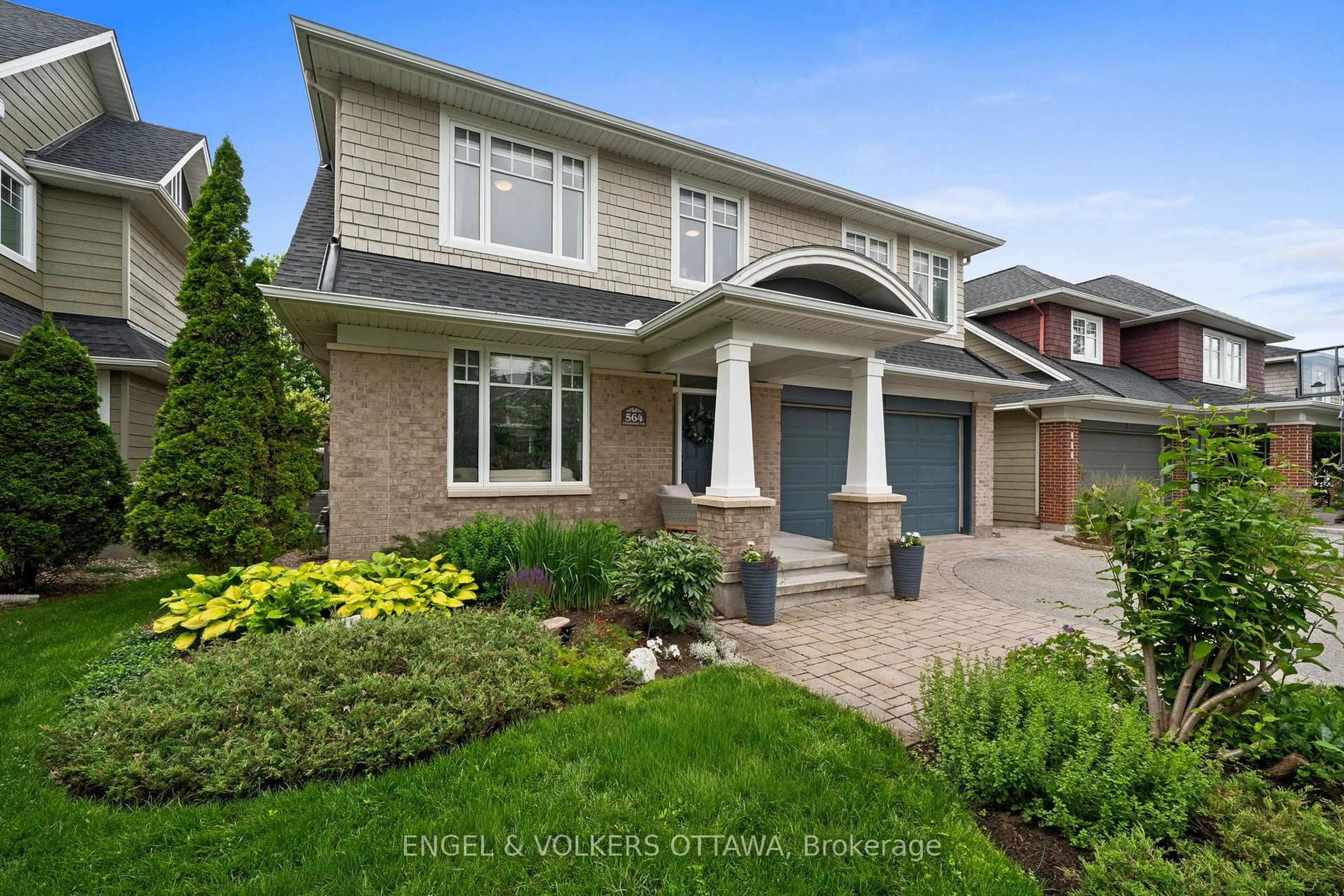 Home with brick exterior material, street for 564 Erinwoods Circ, Ottawa Ontario K2J 5M8