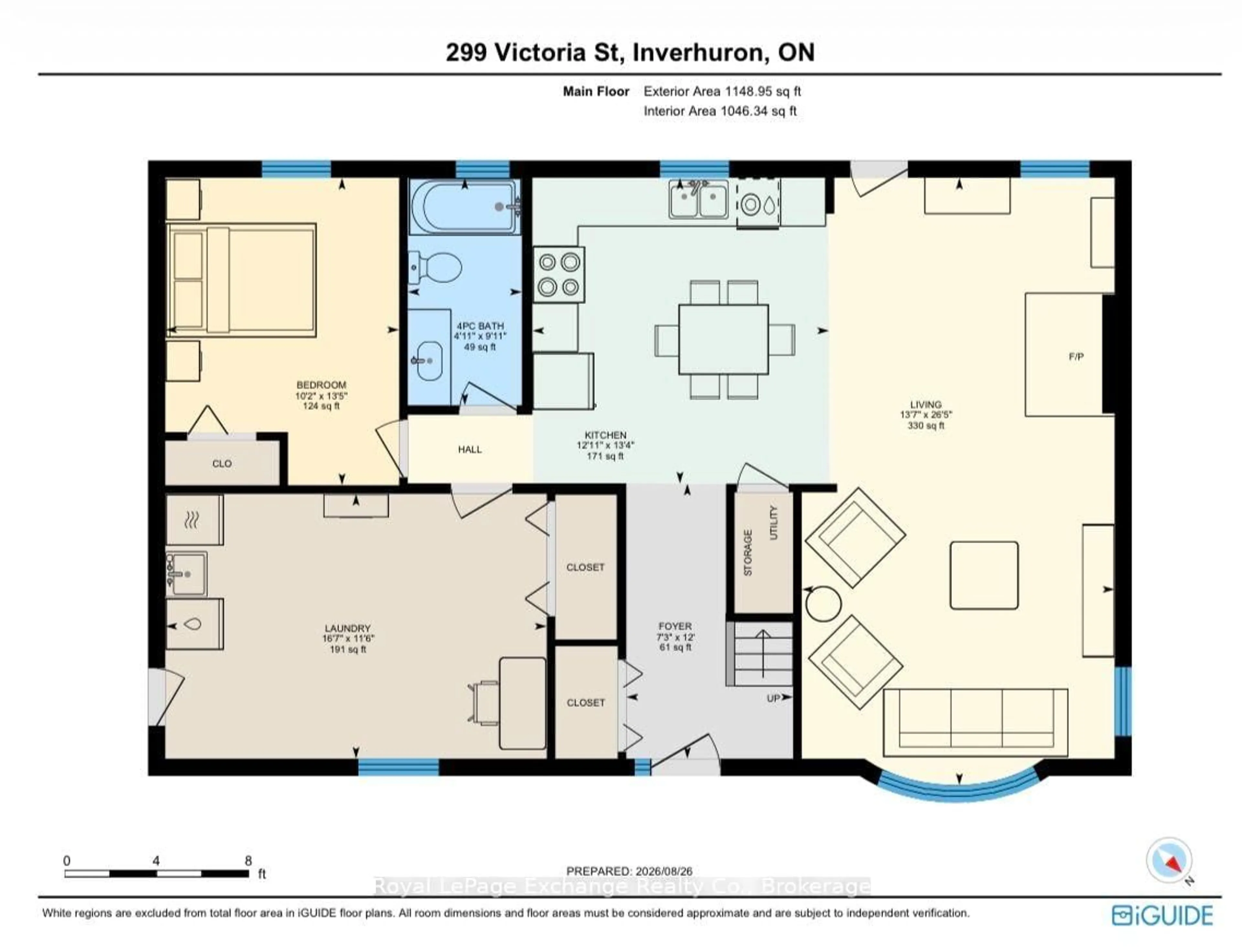 Floor plan for 299 Victoria St, Kincardine Ontario N0G 2T0