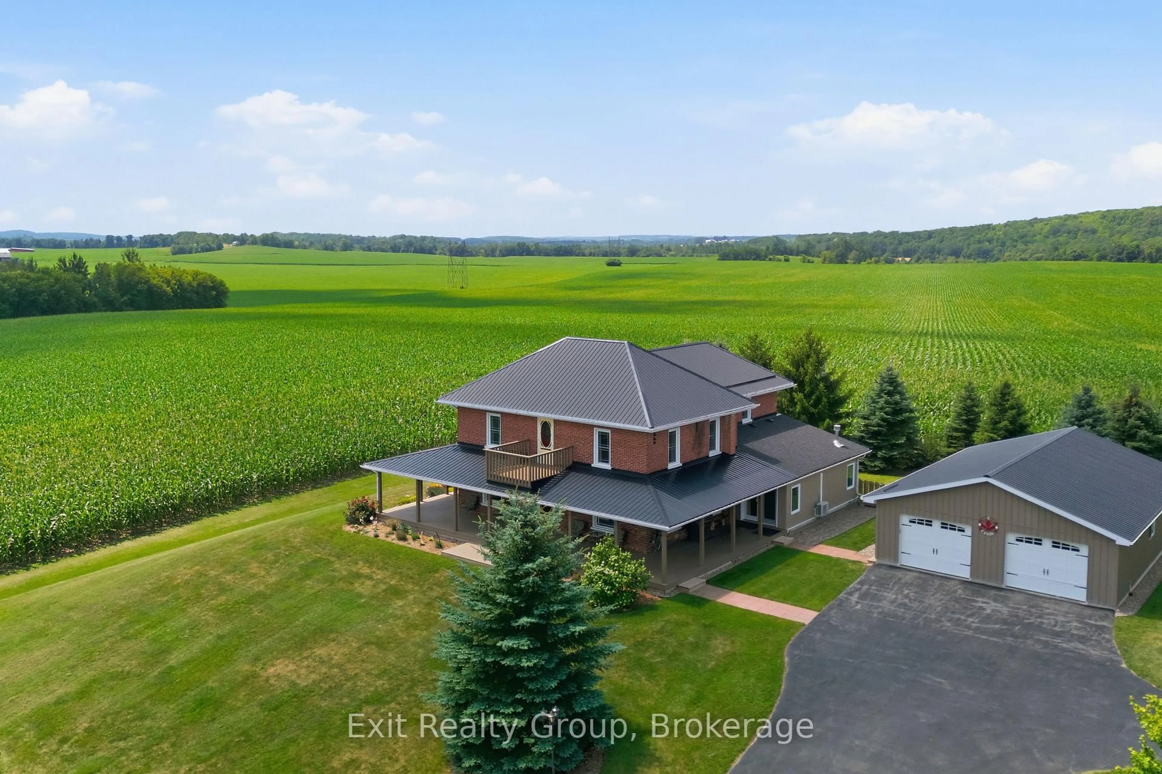 A pic from outside/outdoor area/front of a property/back of a property/a pic from drone, water/lake/river/ocean view for 4903 County Rd 30, Trent Hills Ontario K0L 1L0