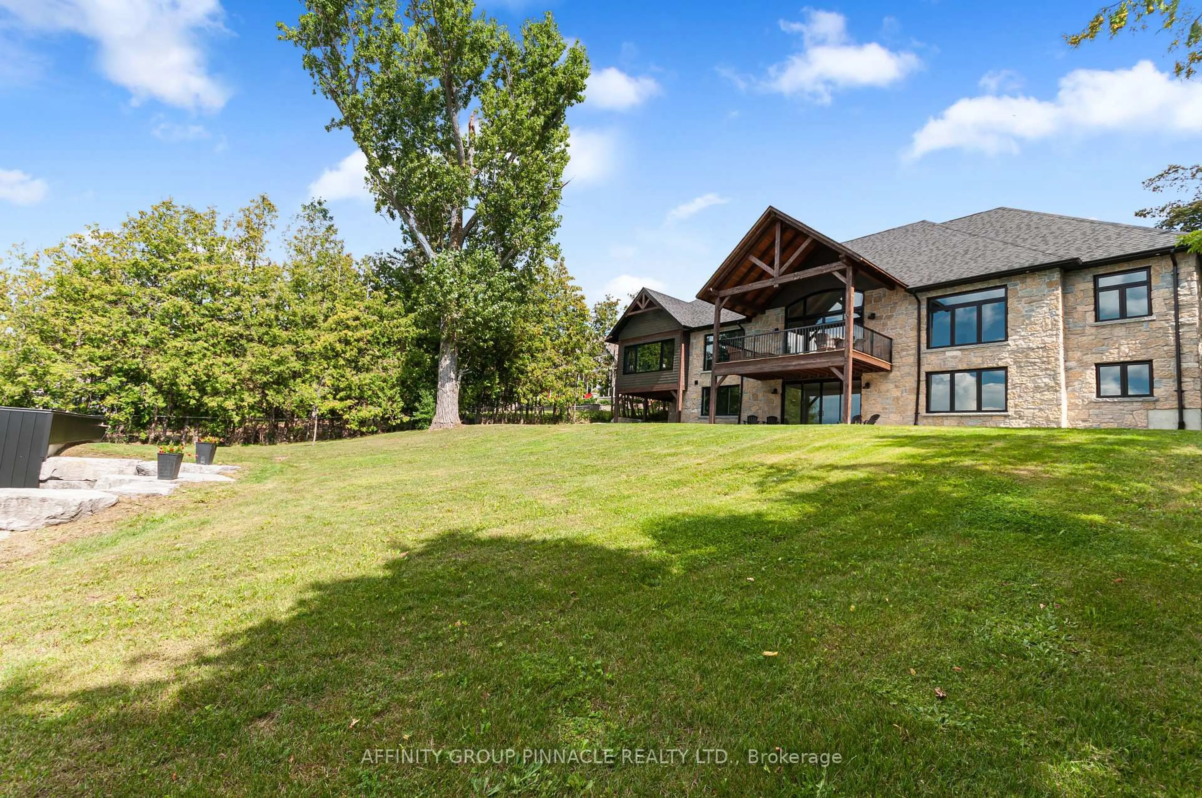 A pic from outside/outdoor area/front of a property/back of a property/a pic from drone, unknown for 383 Snug Harbour Rd, Kawartha Lakes Ontario K9V 4R6