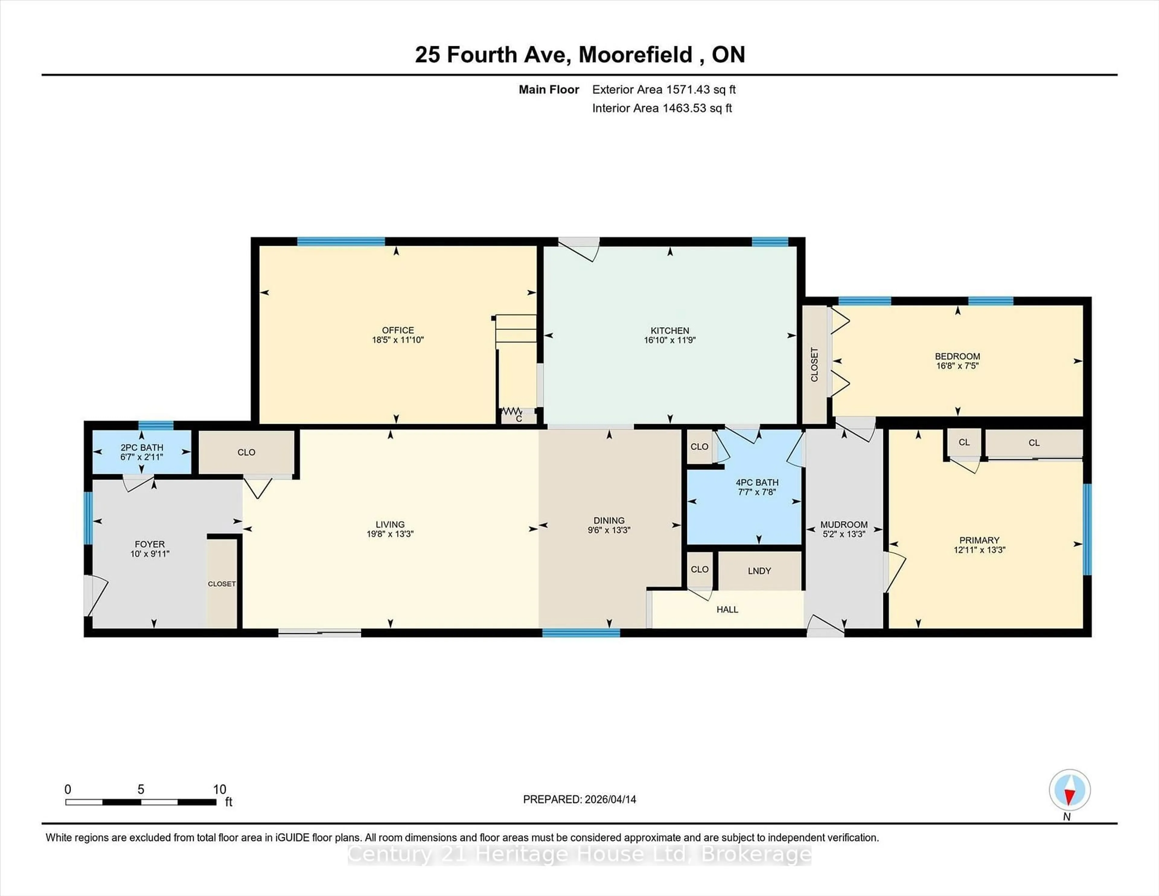 Floor plan for 25 Fourth Ave, Wellington North Ontario N0G 2K0