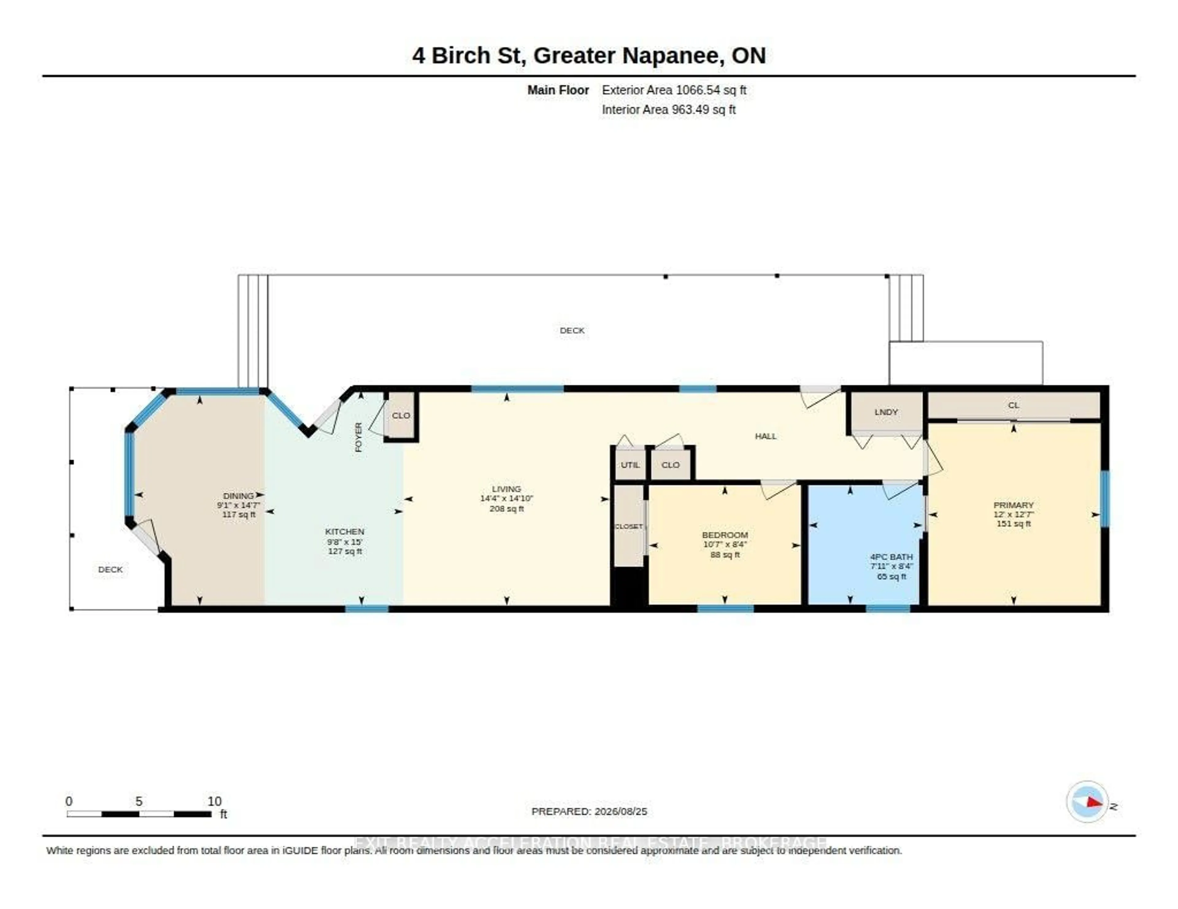 Floor plan for 4 Birch St, Greater Napanee Ontario K7R 3L1