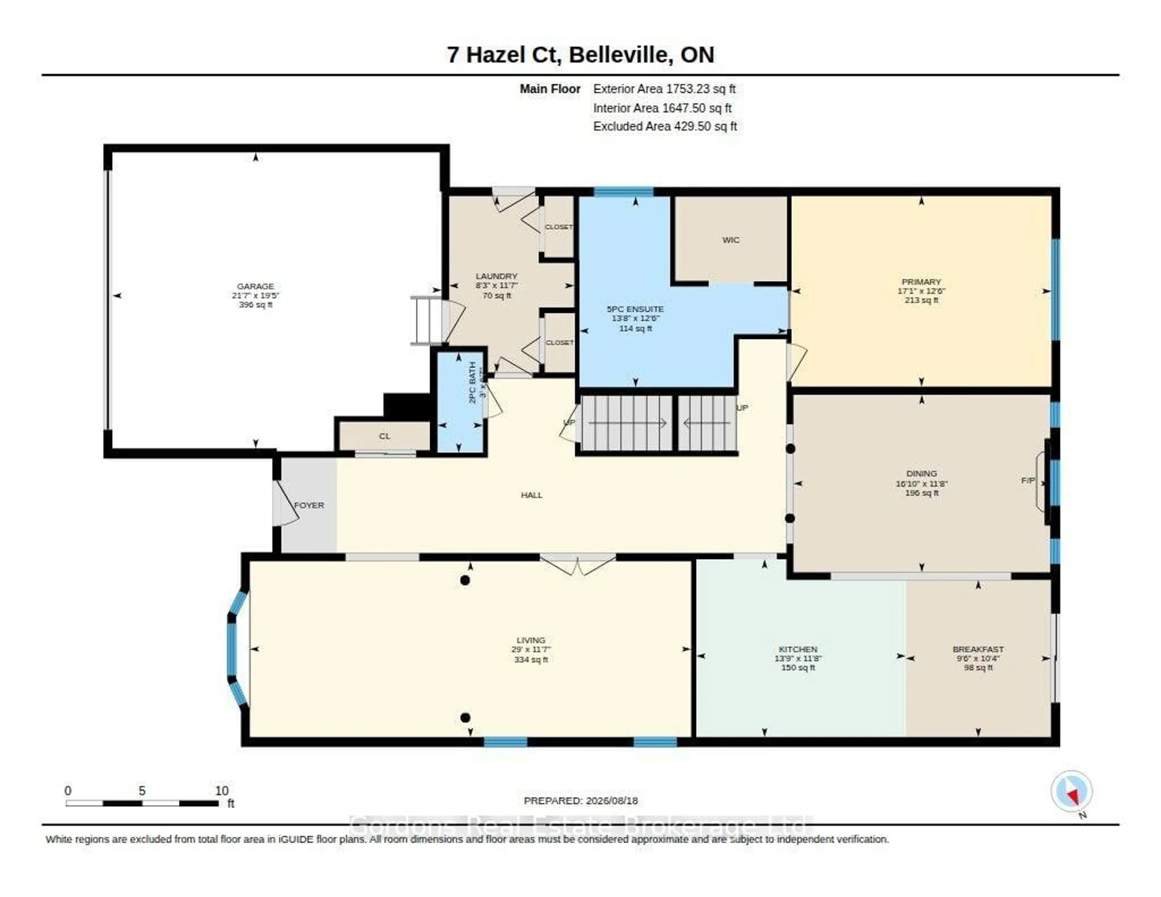 Floor plan for 7 Hazel Crt, Belleville Ontario K8P 5M4