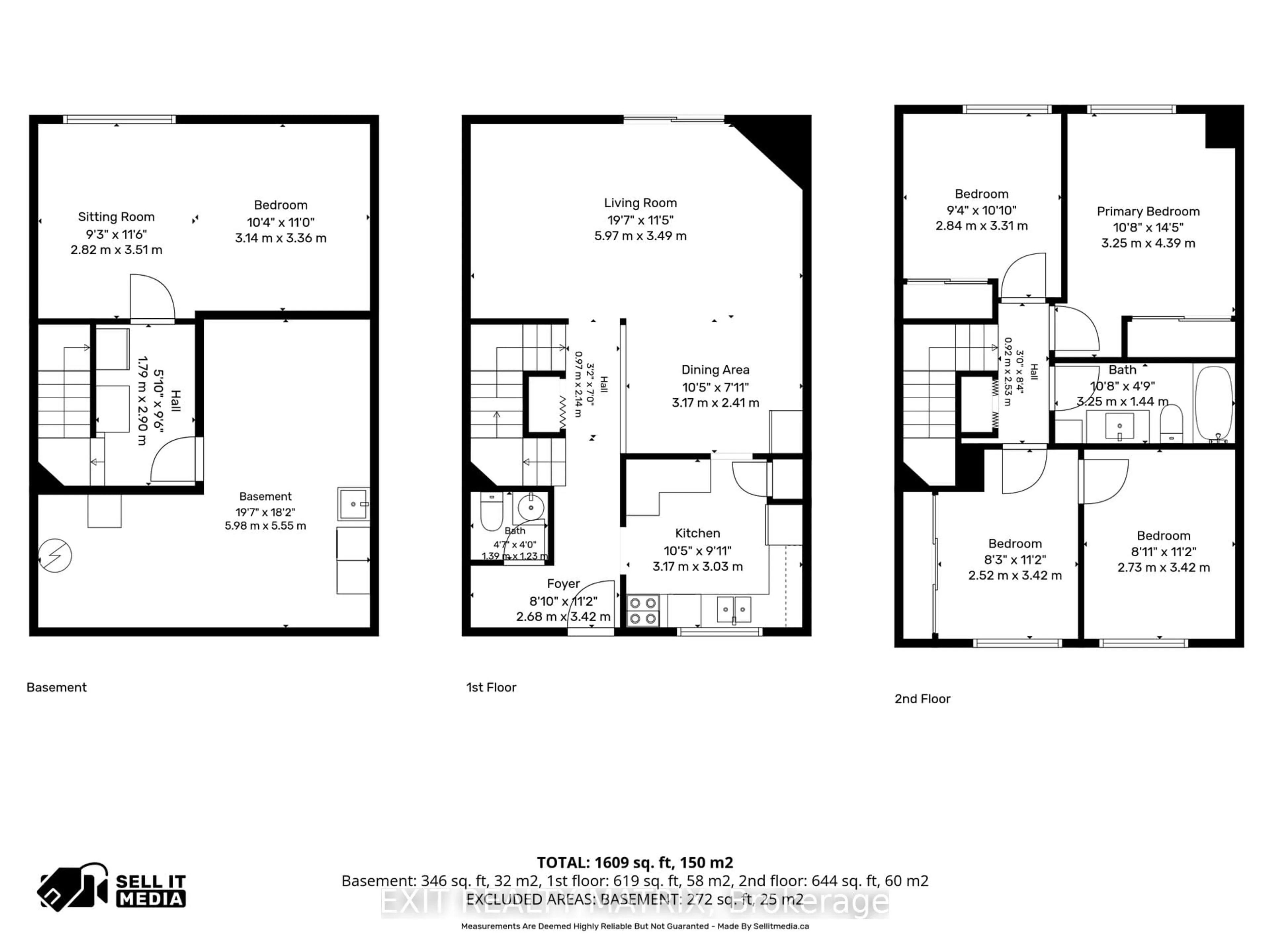 Floor plan for 1661 Heron Rd #3, Ottawa Ontario K1V 6A3