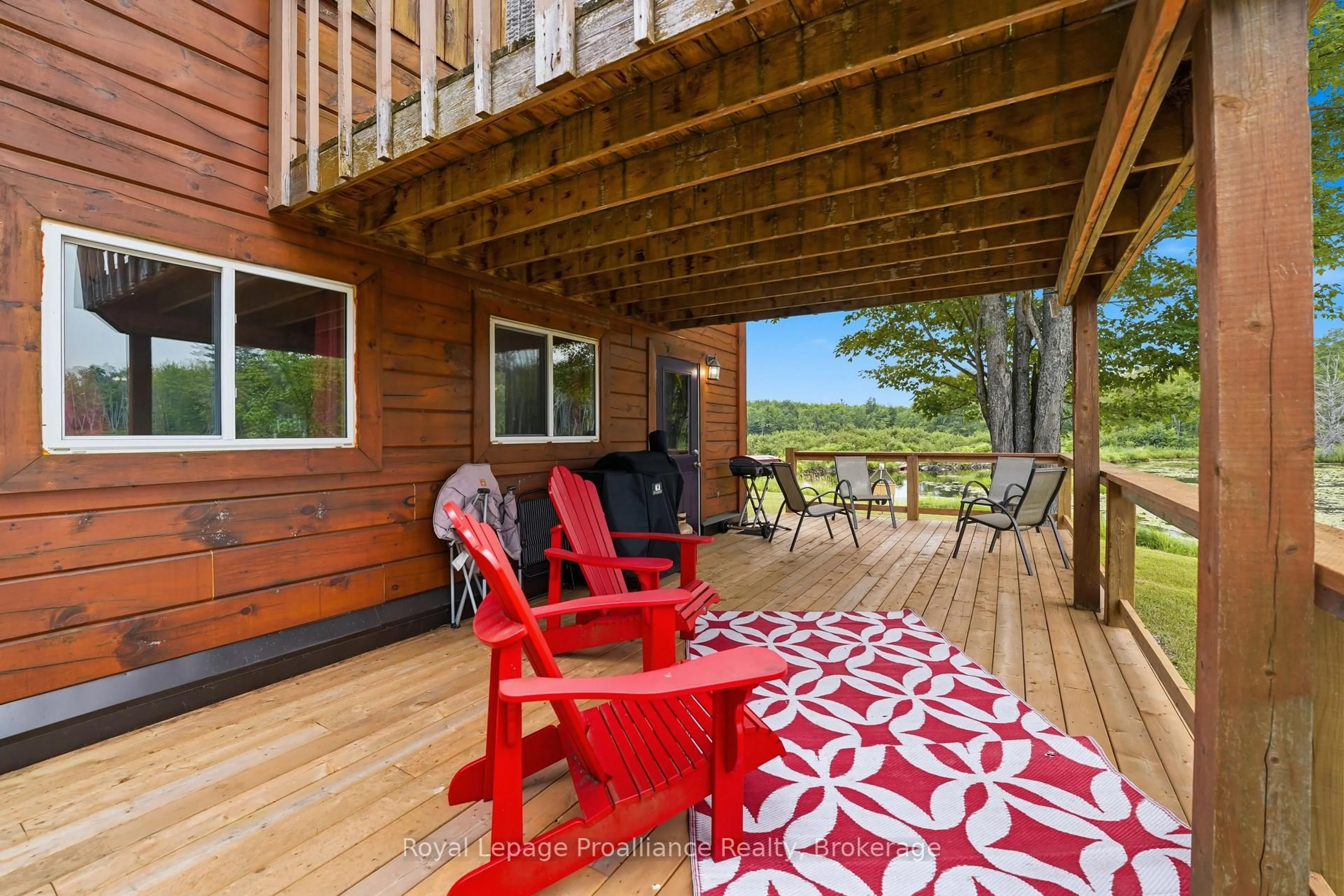 Patio, water/lake/river/ocean view for 1519 Rockies Rd, Madoc Ontario K0K 2K0