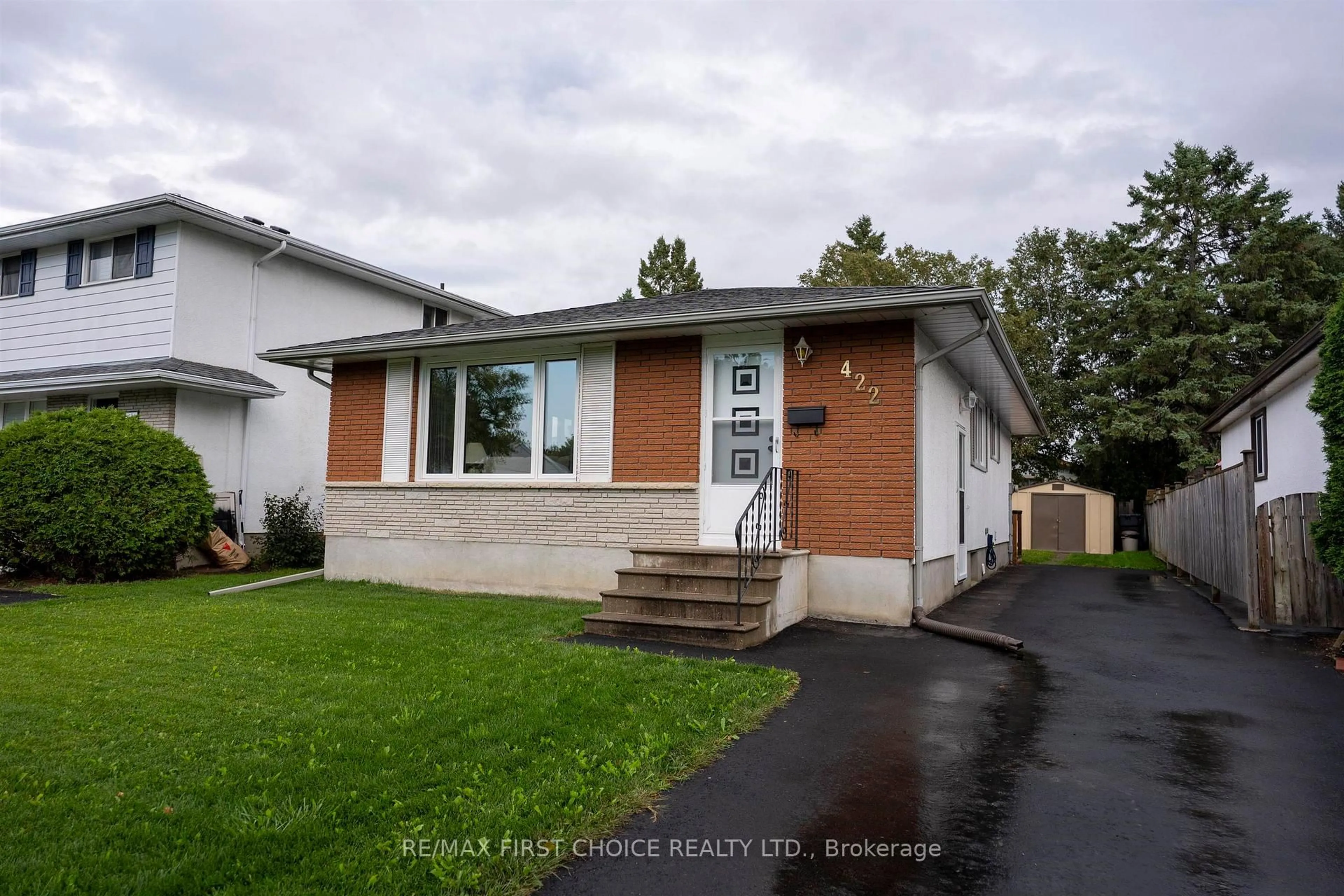 Home with vinyl exterior material, street for 422 Simon Fraser Dr, Thunder Bay Ontario P7C 4Z8