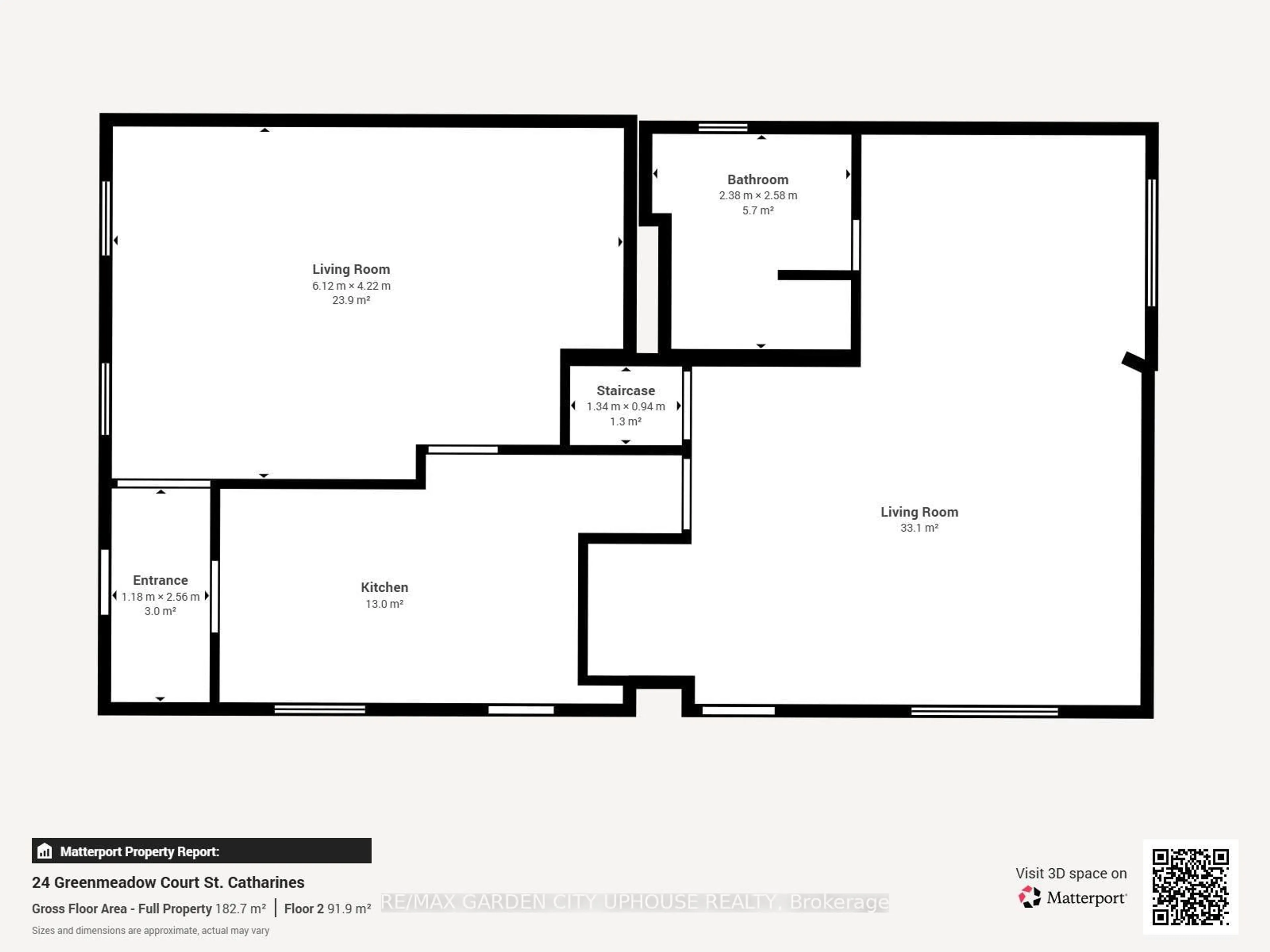 Floor plan for 24 Greenmeadow Crt, St. Catharines Ontario L2N 6Y8
