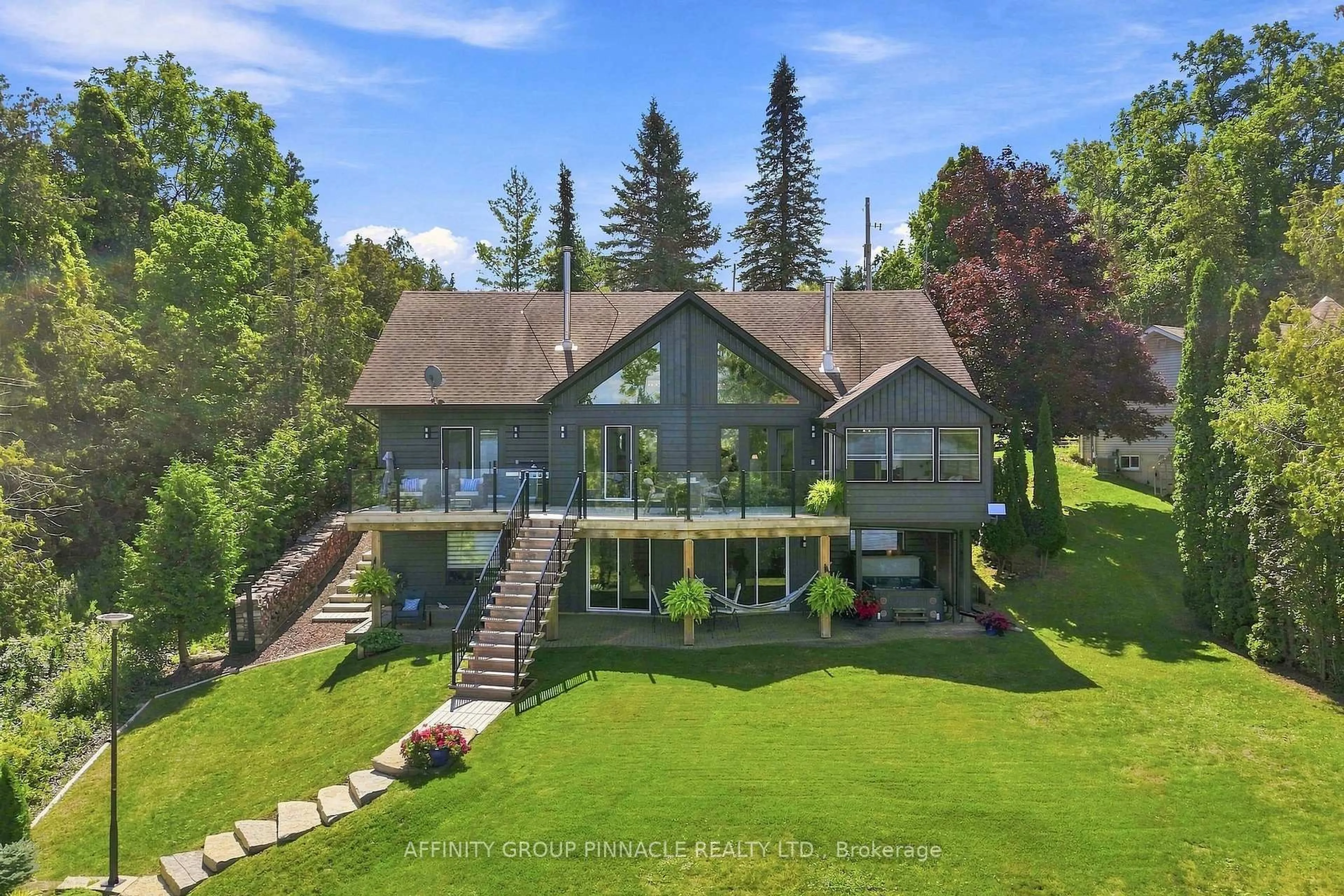 A pic from outside/outdoor area/front of a property/back of a property/a pic from drone, water/lake/river/ocean view for 2 Major St, Kawartha Lakes Ontario K0M 1L0