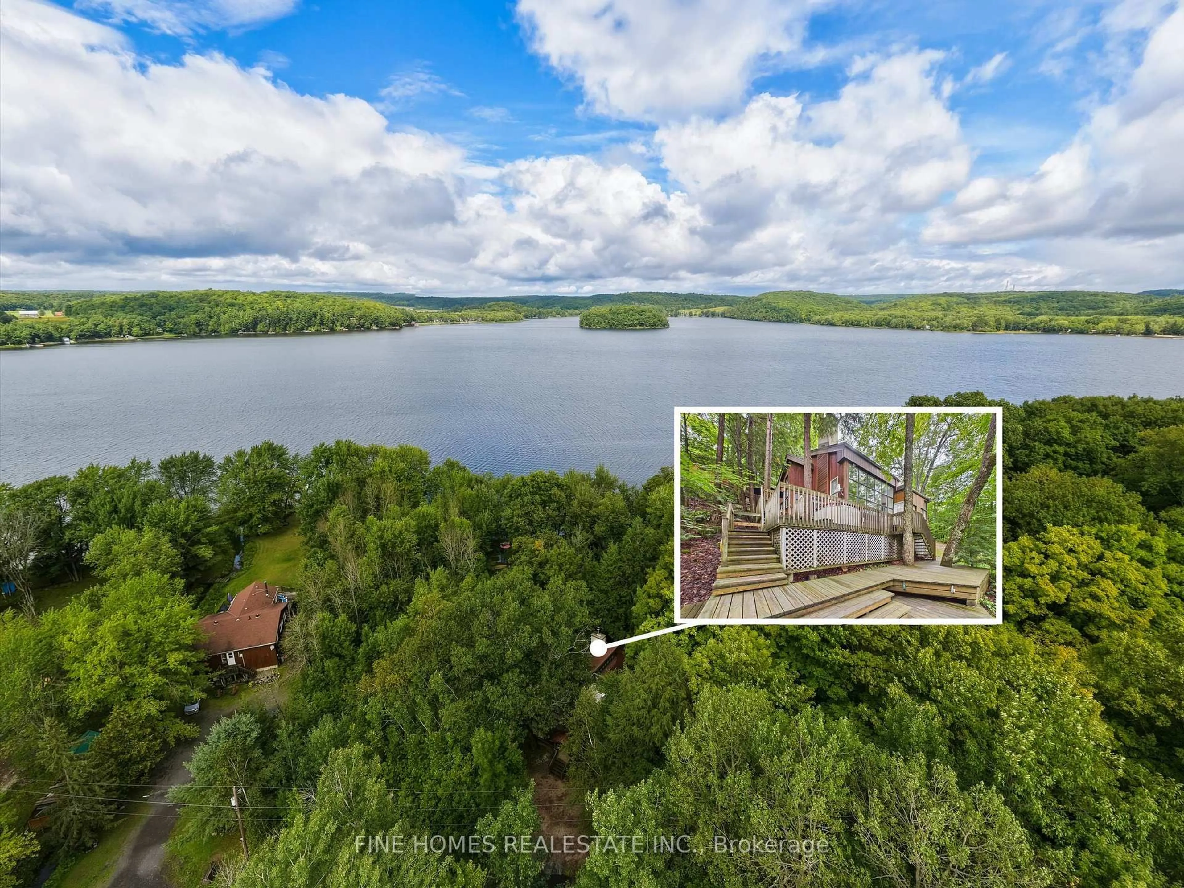 A pic from outside/outdoor area/front of a property/back of a property/a pic from drone, water/lake/river/ocean view for 1326 Windermere Rd #10, Muskoka Lakes Ontario P0B 1M0