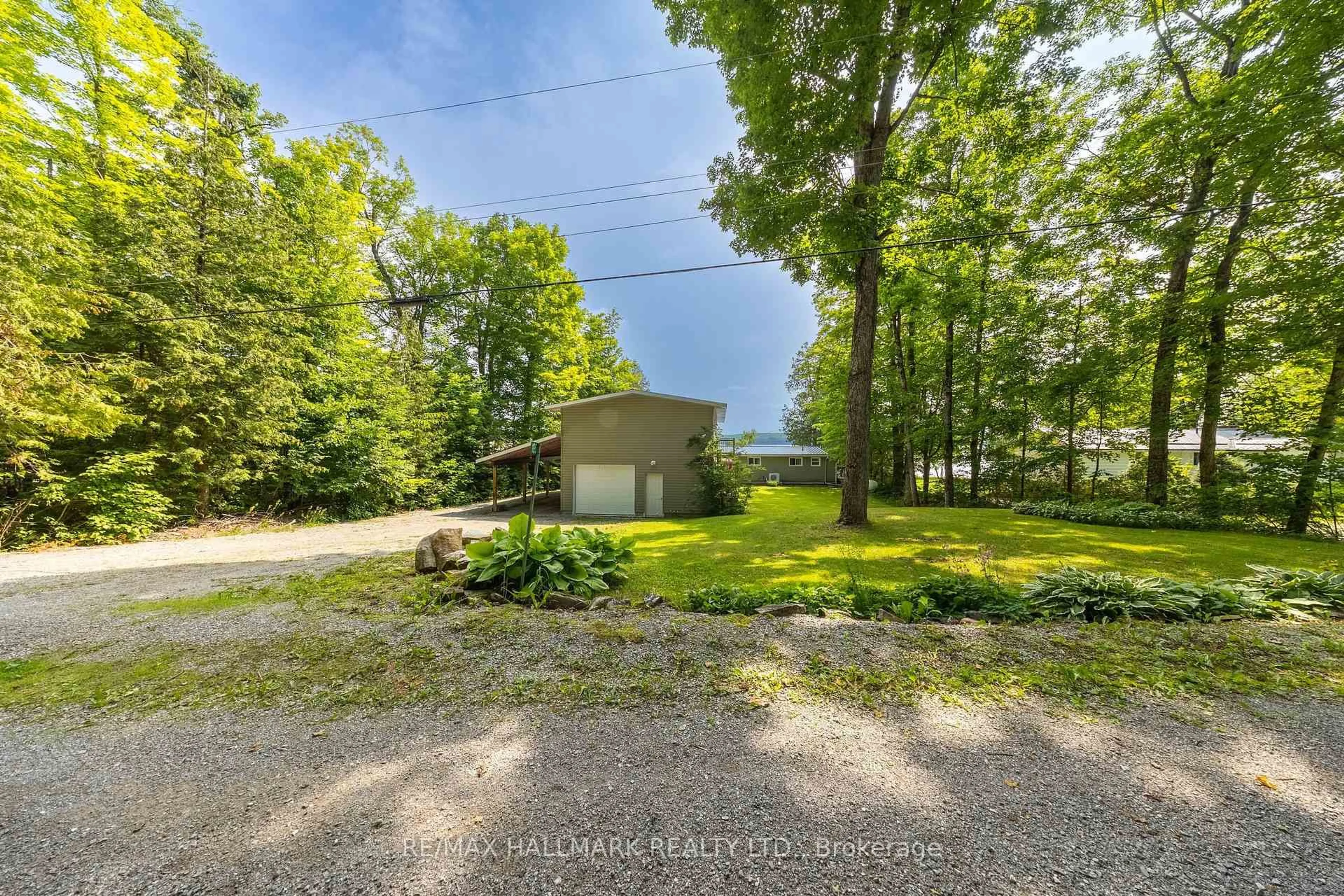 A pic from outside/outdoor area/front of a property/back of a property/a pic from drone, water/lake/river/ocean view for 195 Weldon Dr, Kawartha Lakes Ontario K0M 1K0