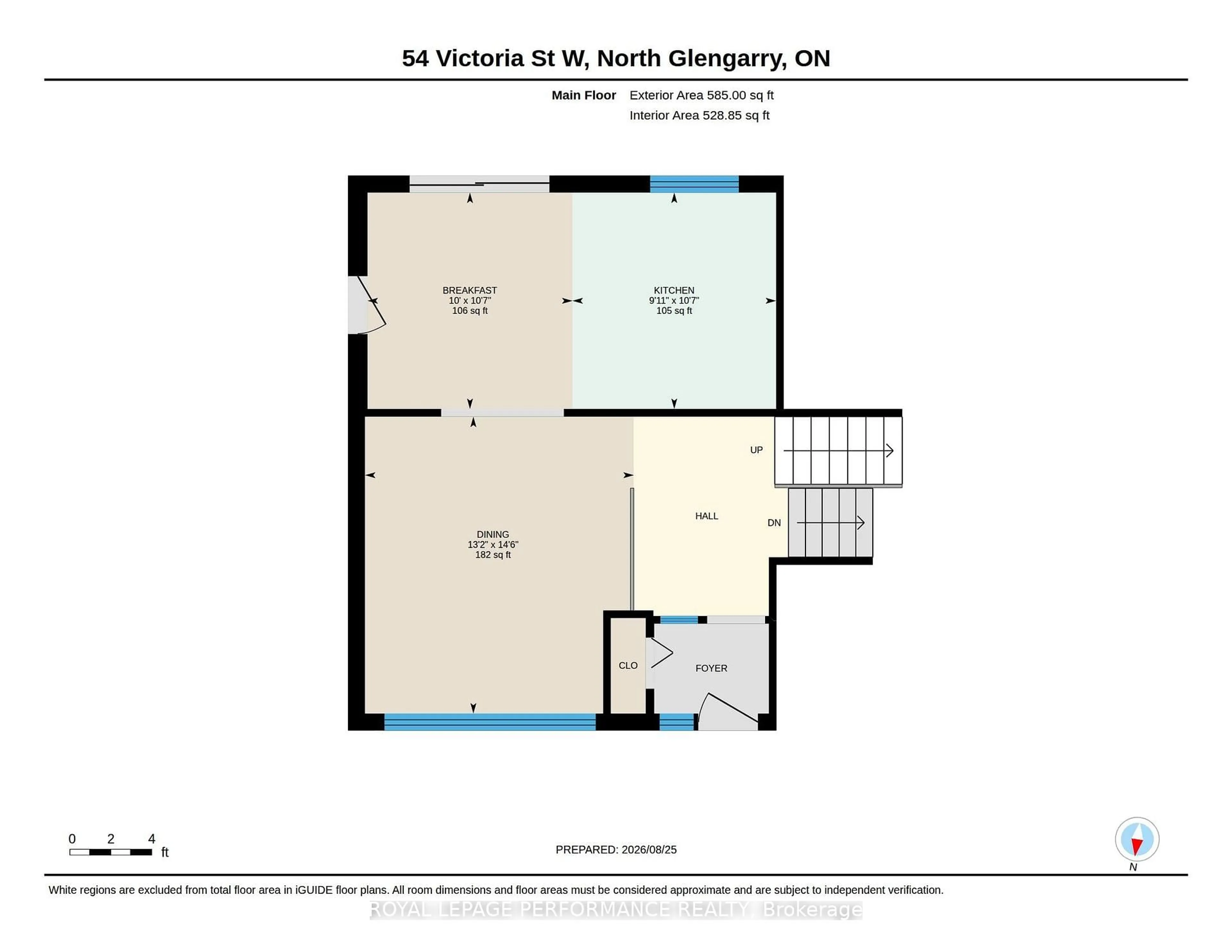 Floor plan for 54 Victoria St, North Glengarry Ontario K0C 1A0