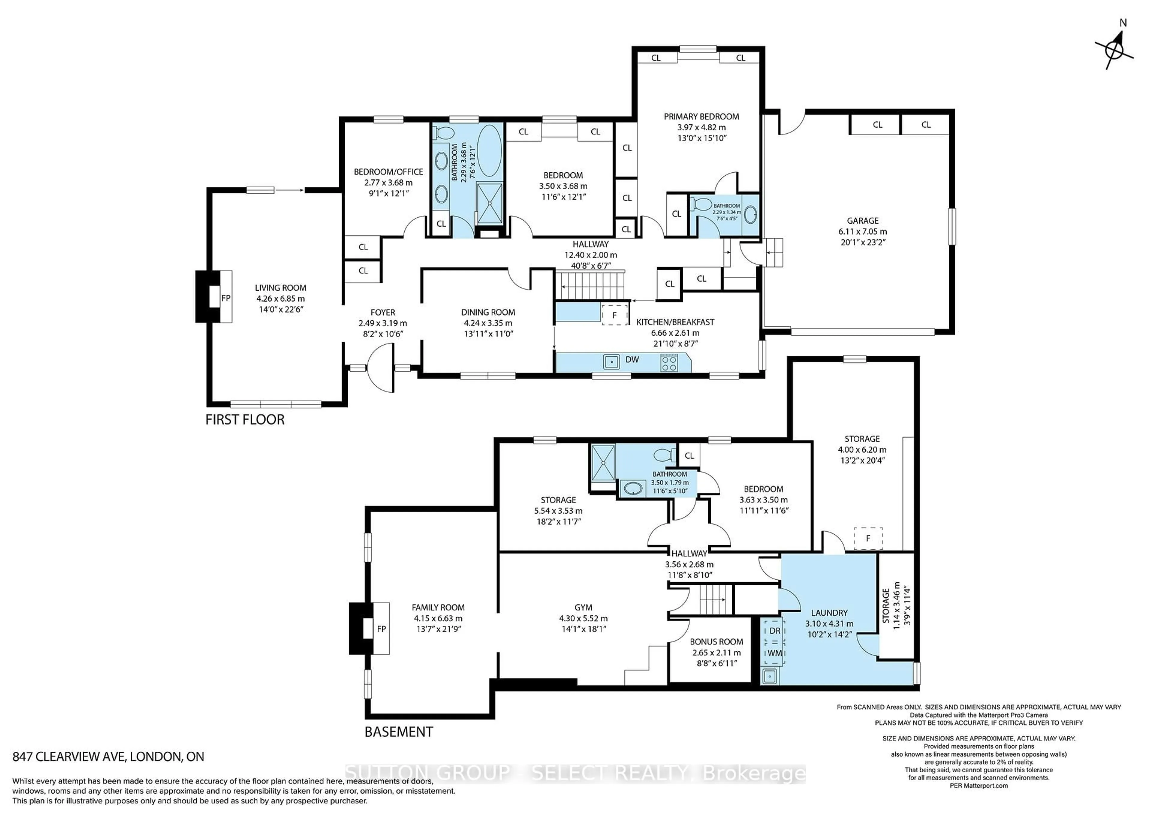 Floor plan for 847 Clearview Ave, London North Ontario N6H 2N1
