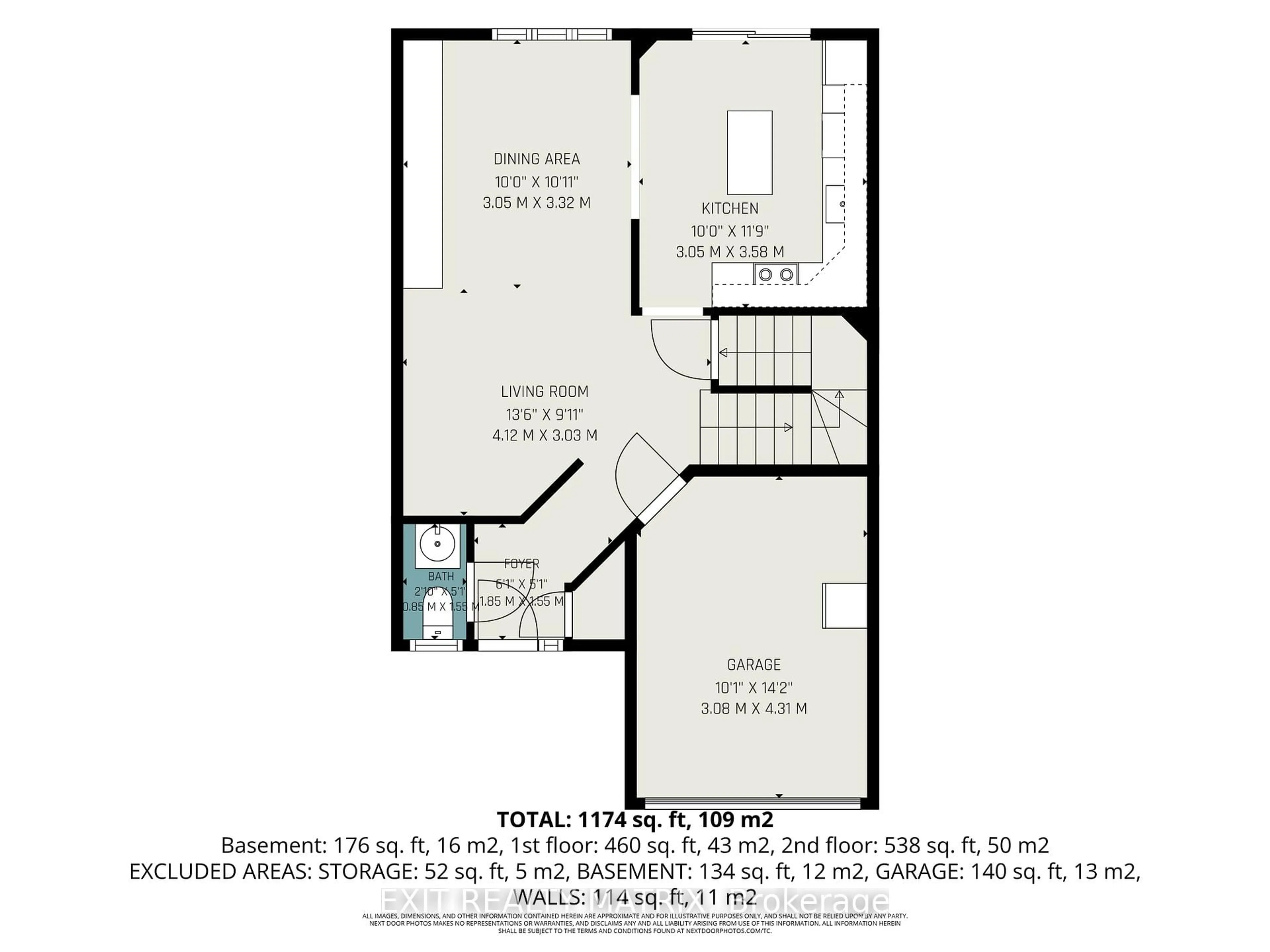 Floor plan for 2209 Saturn Cres, Ottawa Ontario K4A 3T6