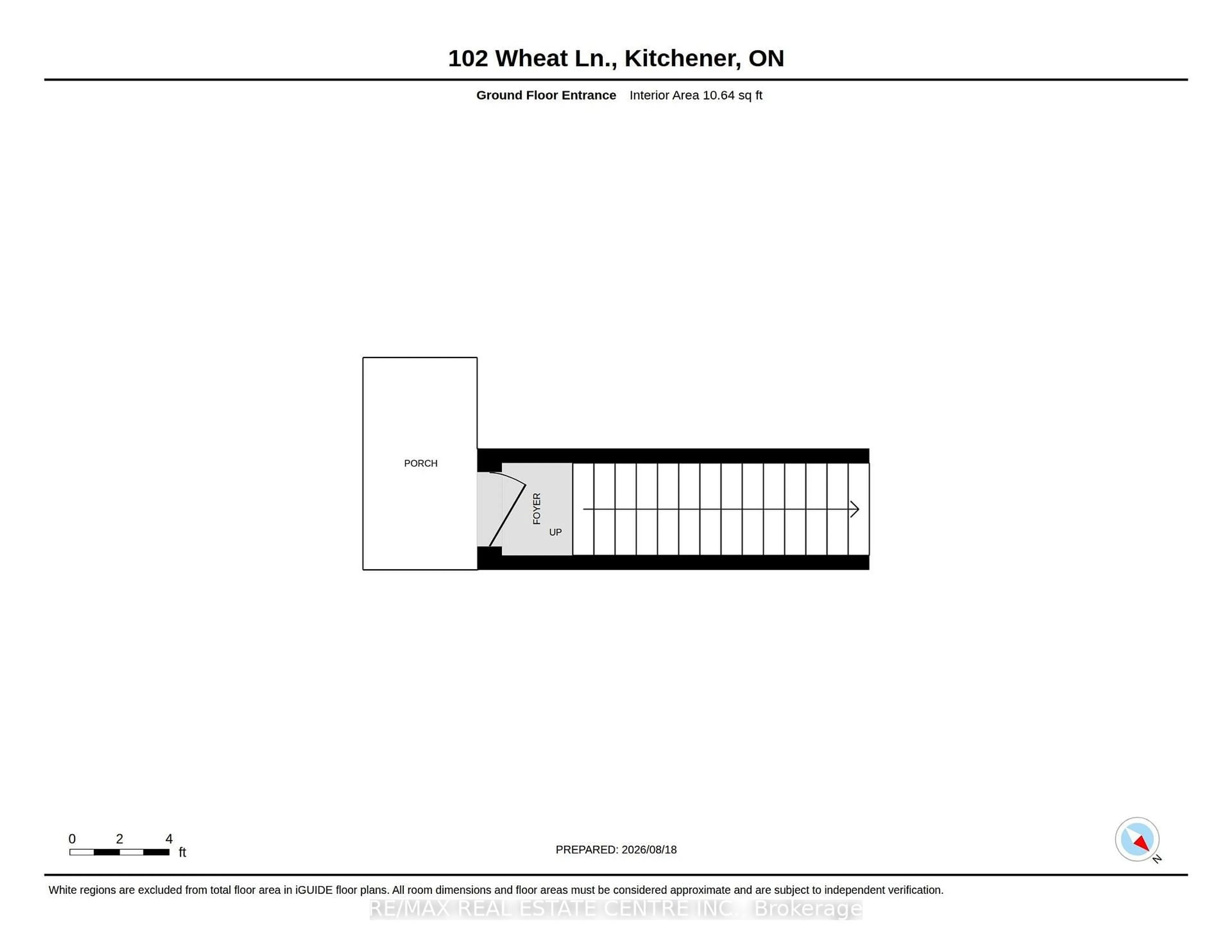 Floor plan for 102 Wheat Lane, Kitchener Ontario N2R 0R6