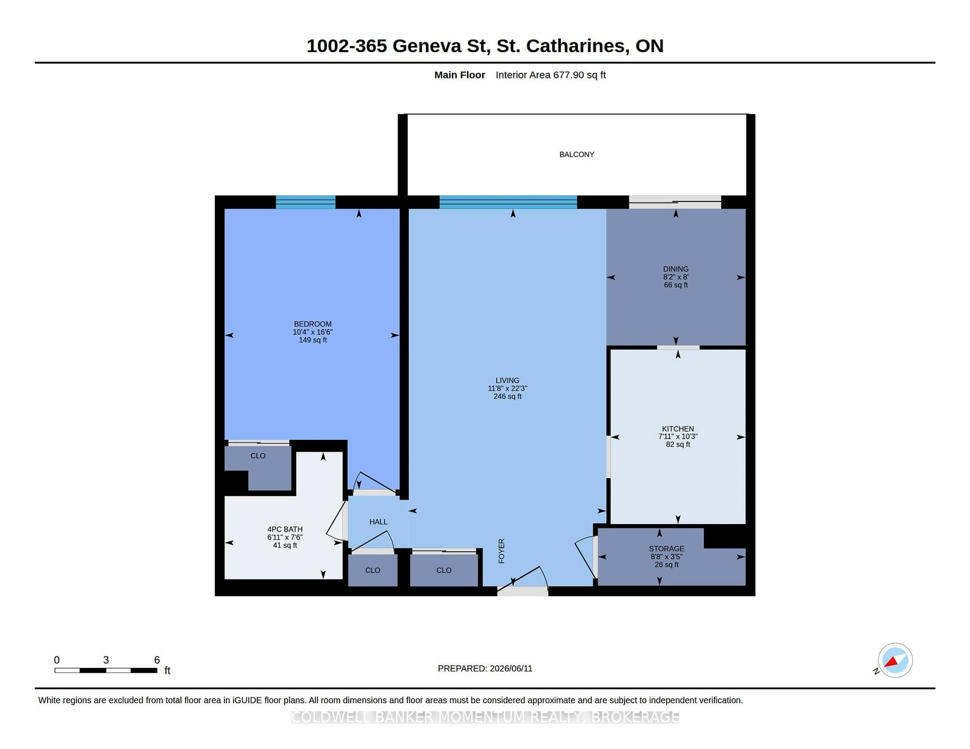 Floor plan for 365 Geneva St #1002, St. Catharines Ontario L2N 5S7