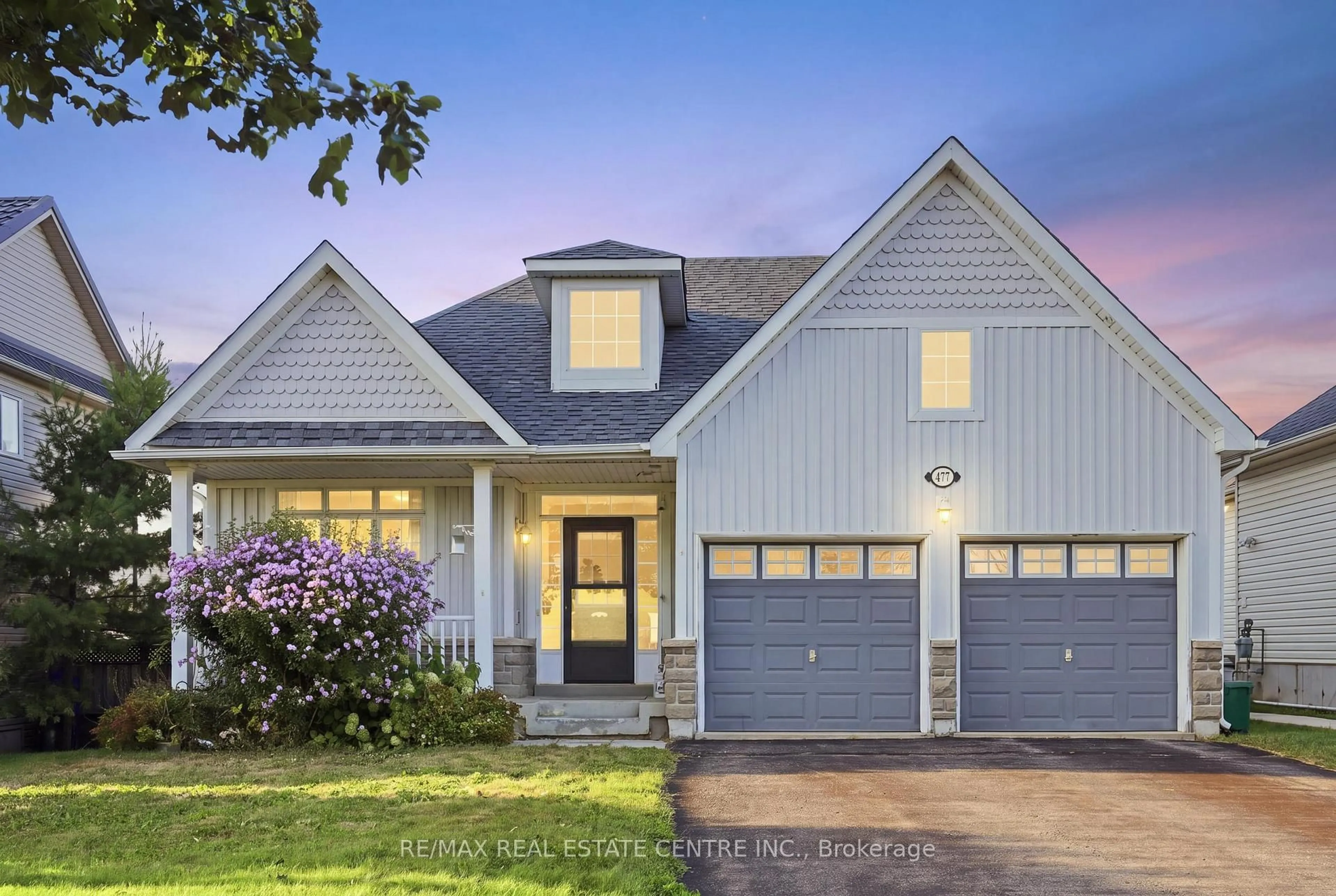 Home with vinyl exterior material, street for 477 Fiddle Park Lane, Shelburne Ontario L0N 1S2