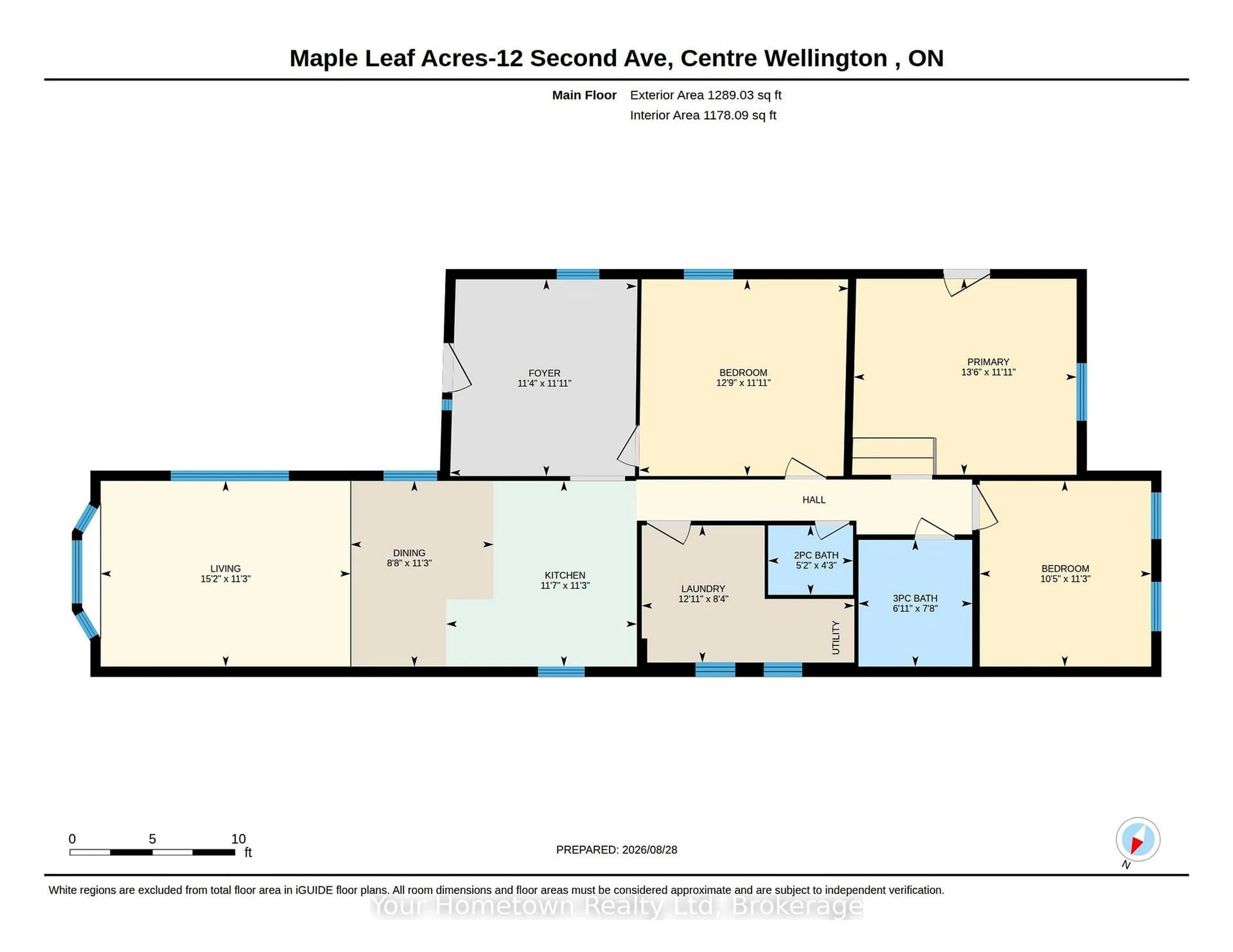 Floor plan for 12 Second Ave, Centre Wellington Ontario N1M 2W5
