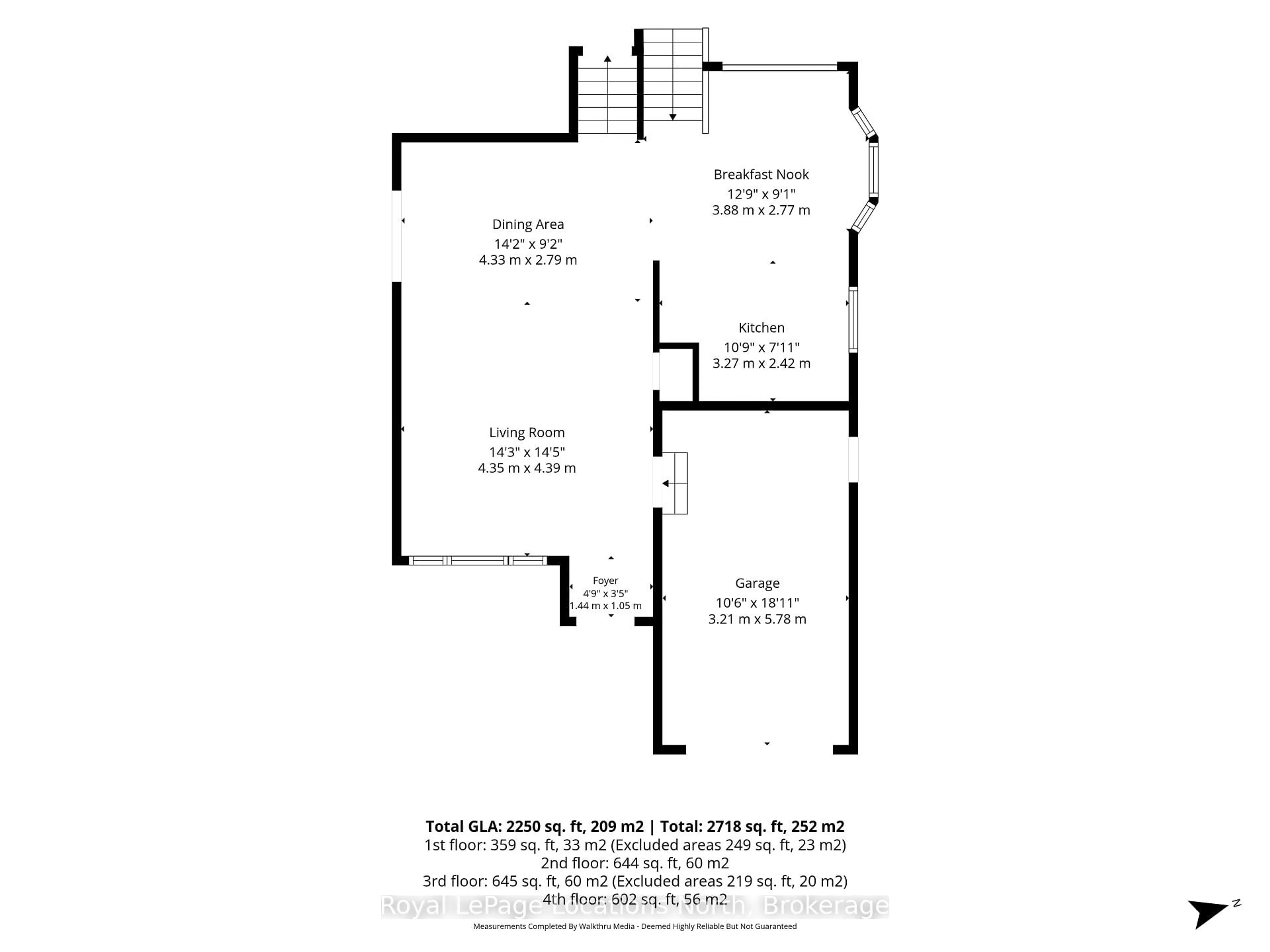 Floor plan for 846 Railton Ave, London East Ontario N5V 4W5