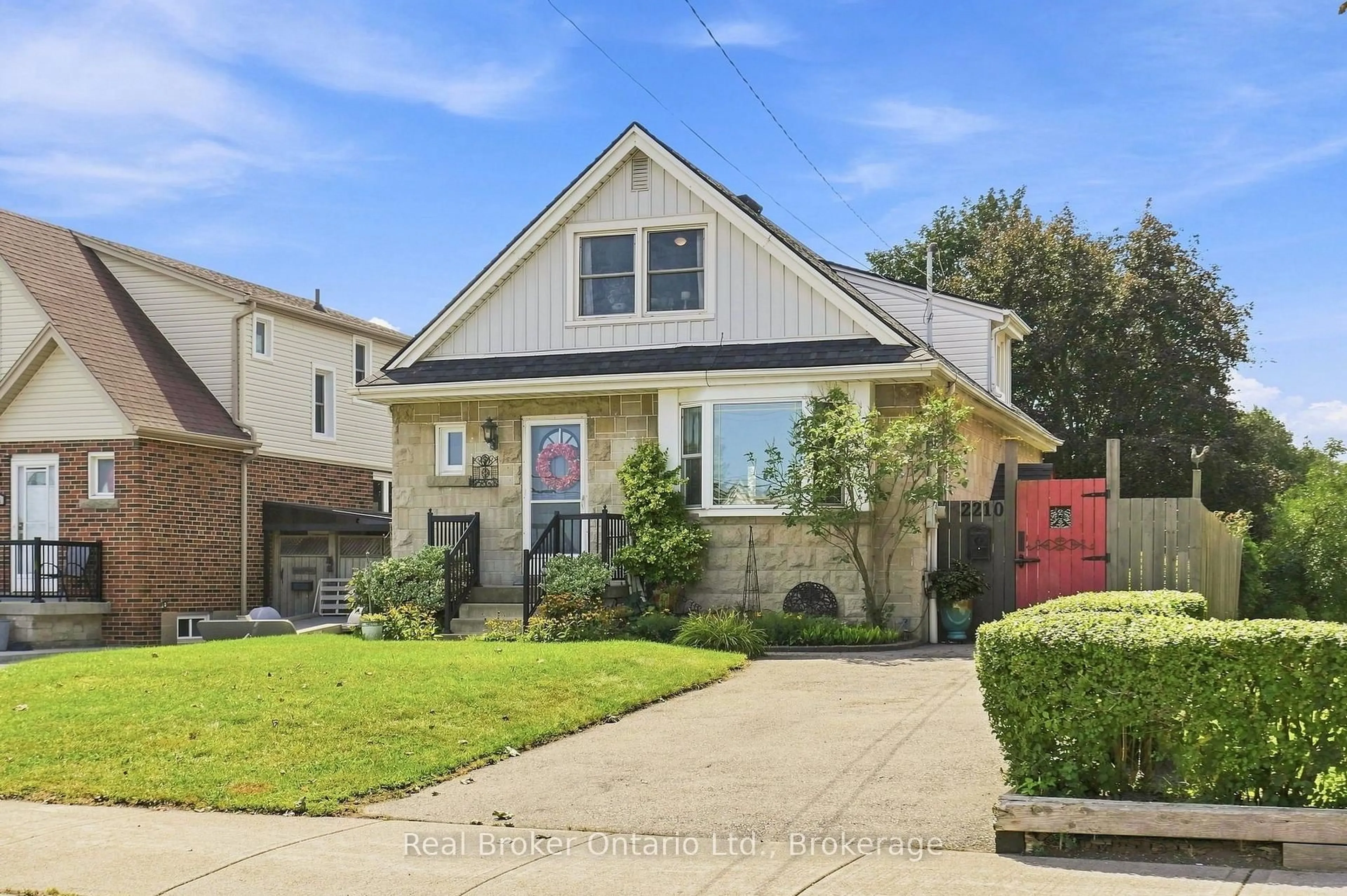 Home with brick exterior material, street for 2210 KING St, Hamilton Ontario L8K 1W6