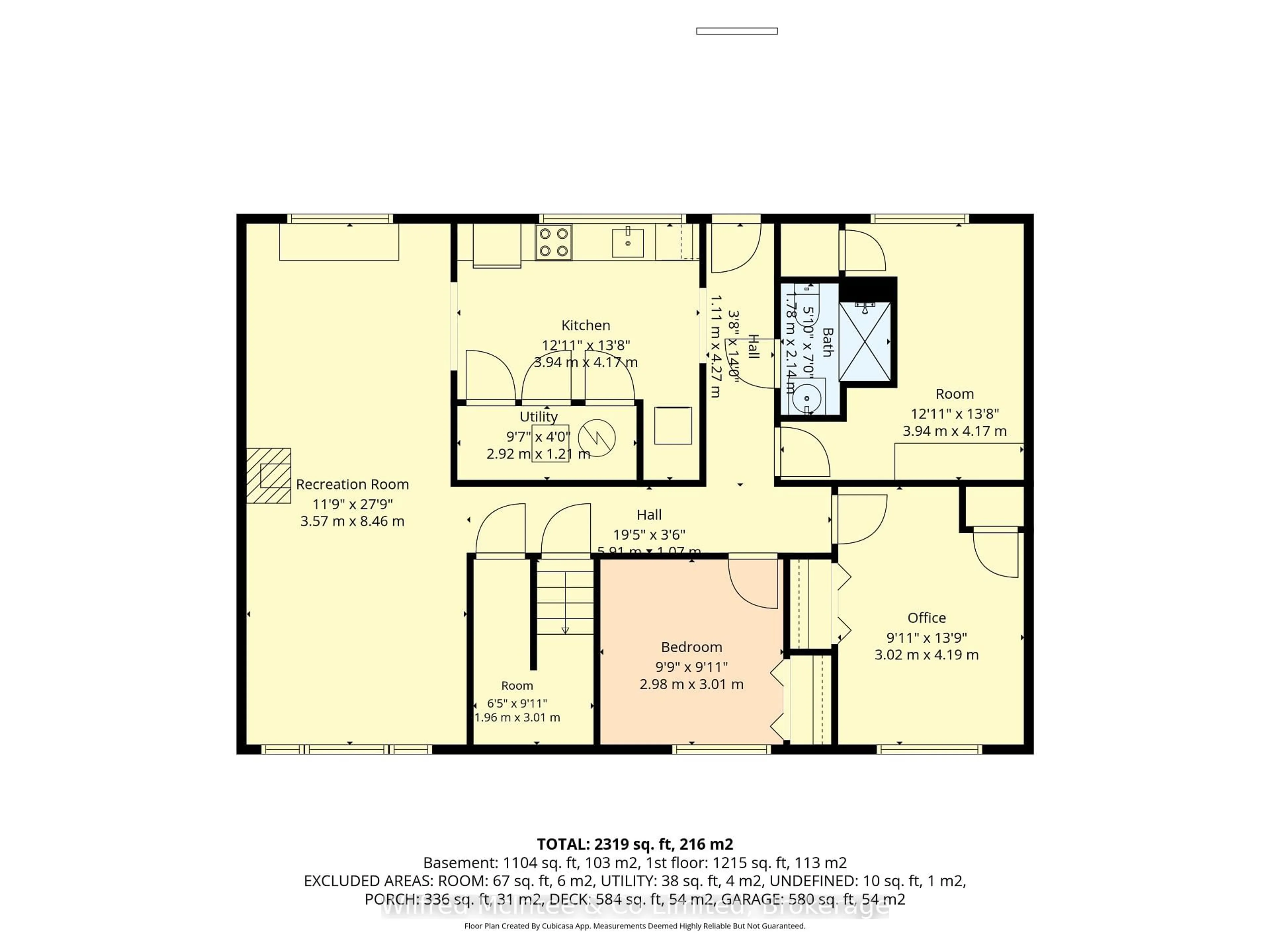Floor plan for 173 Victoria St, Kincardine Ontario N0G 2T0