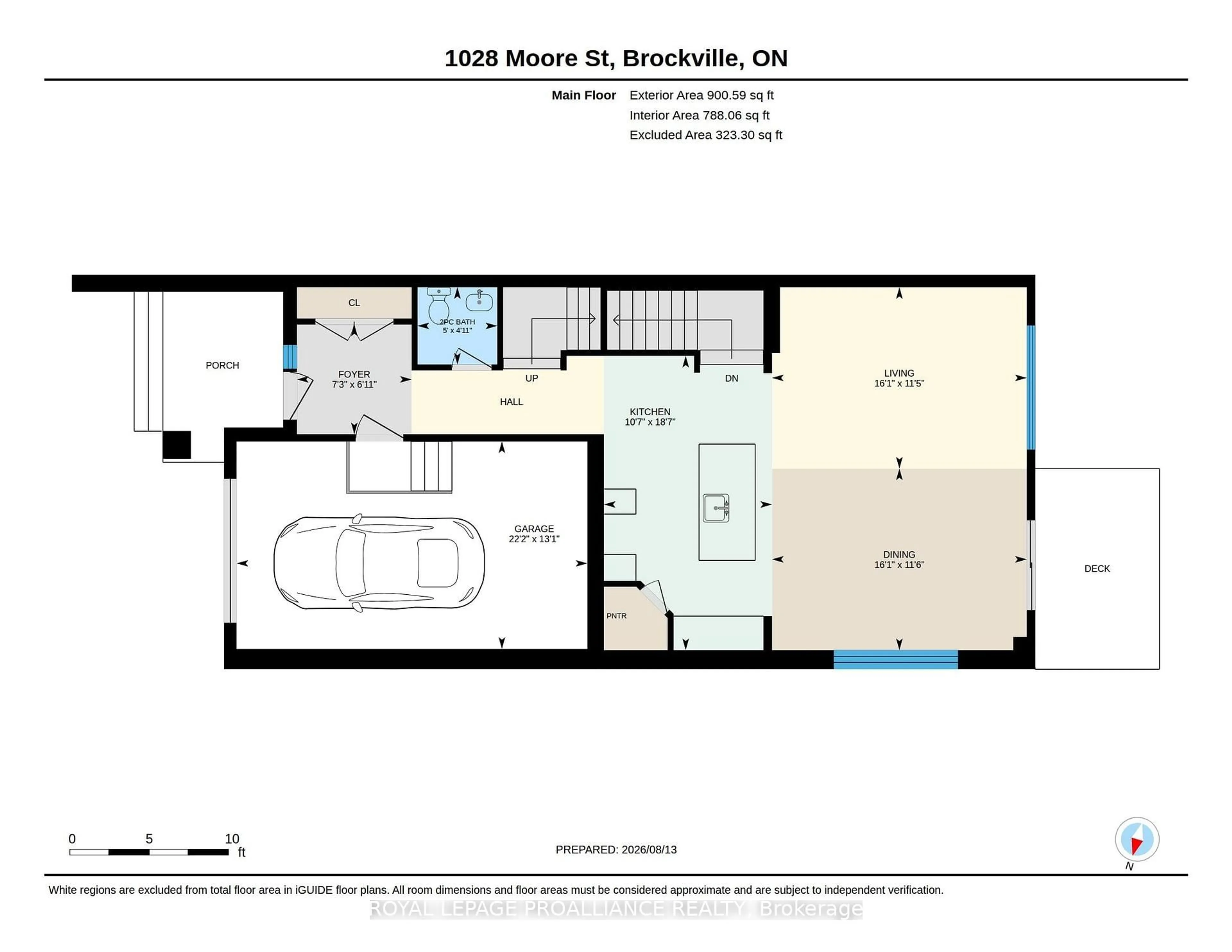 Floor plan for 1028 Moore St, Brockville Ontario K6V 0H2