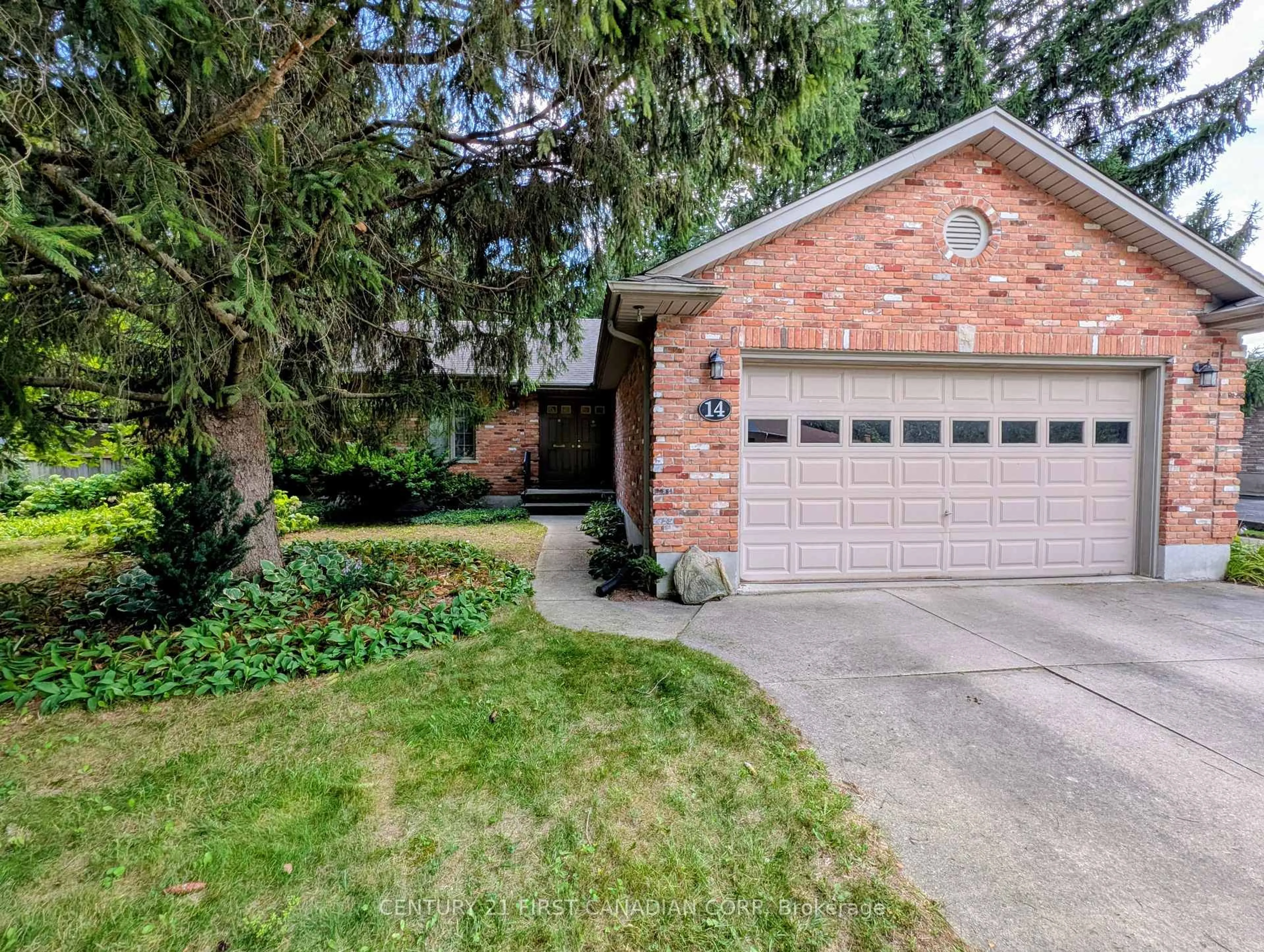 Home with brick exterior material, street for 14 Pannell Lane, Strathroy-Caradoc Ontario N7G 2C6