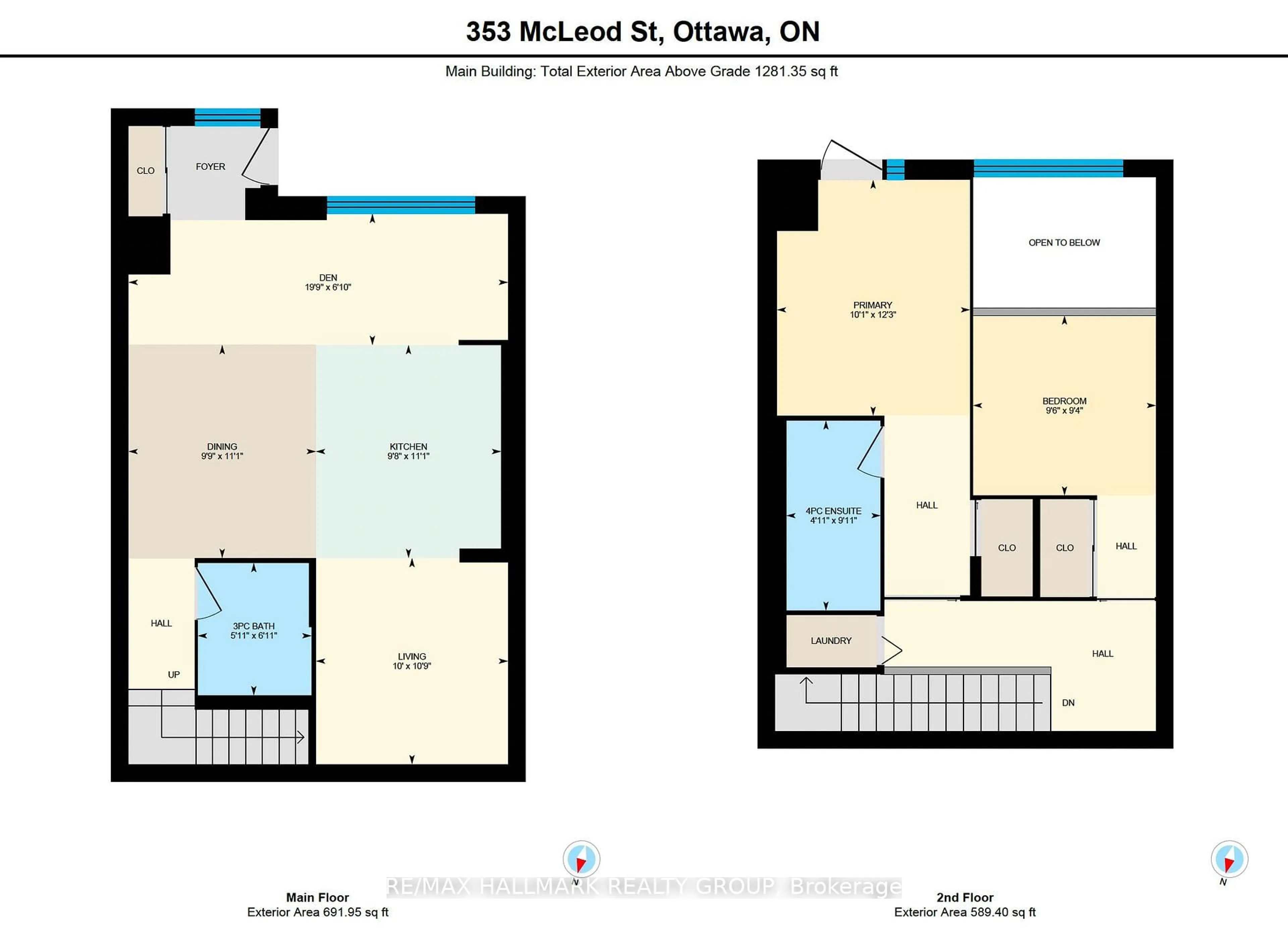 Floor plan for 353 McLeod St, Ottawa Ontario K2P 1A2