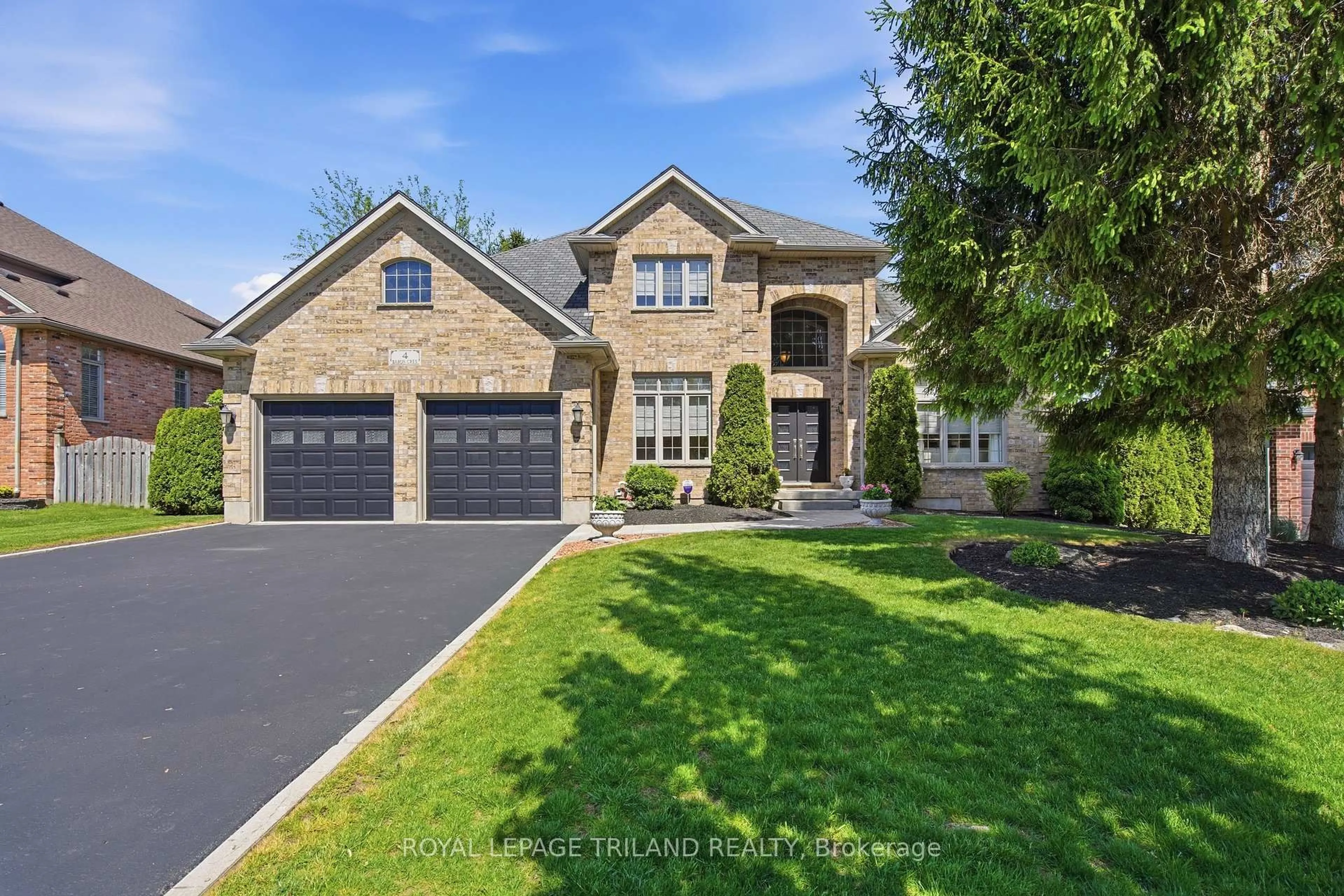 Home with brick exterior material, street for 4 Baron Cres, Middlesex Centre Ontario N0L 1R0
