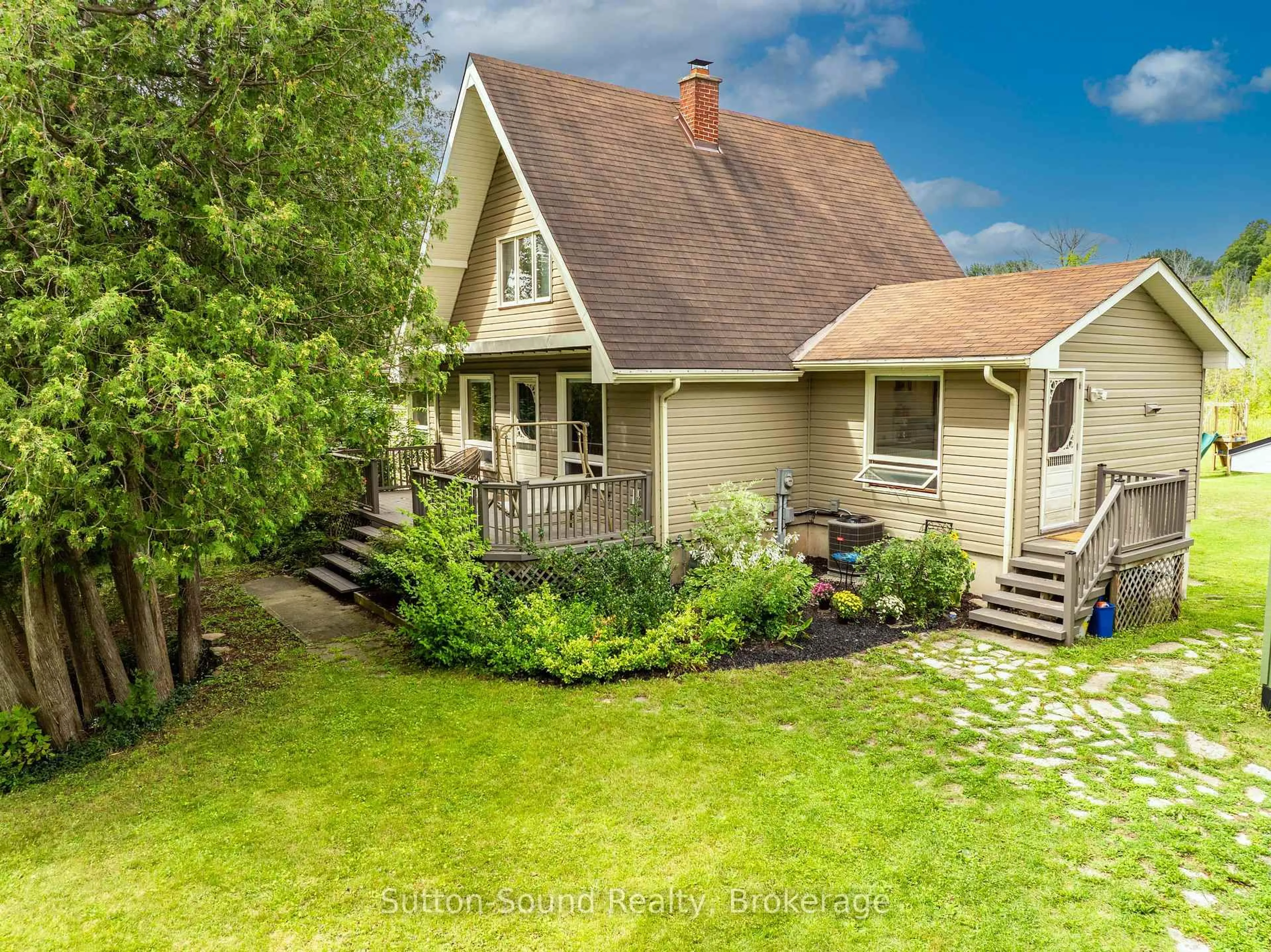 A pic from outside/outdoor area/front of a property/back of a property/a pic from drone, street for 444 Balmy Beach Rd, Georgian Bluffs Ontario N4K 5N4