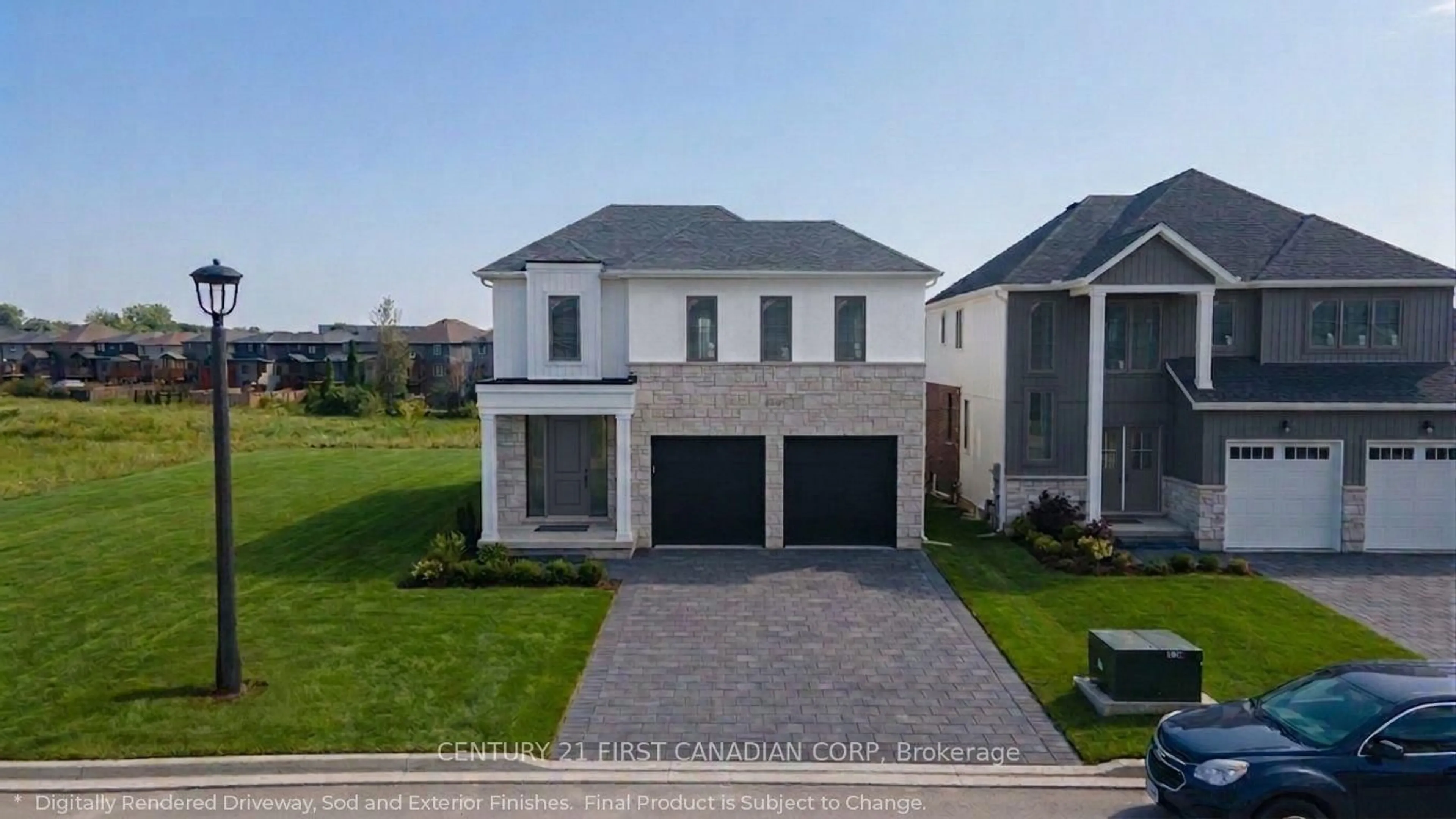 A pic from outside/outdoor area/front of a property/back of a property/a pic from drone, street for 2649 Heardcreek Tr, London North Ontario N6G 0Z8