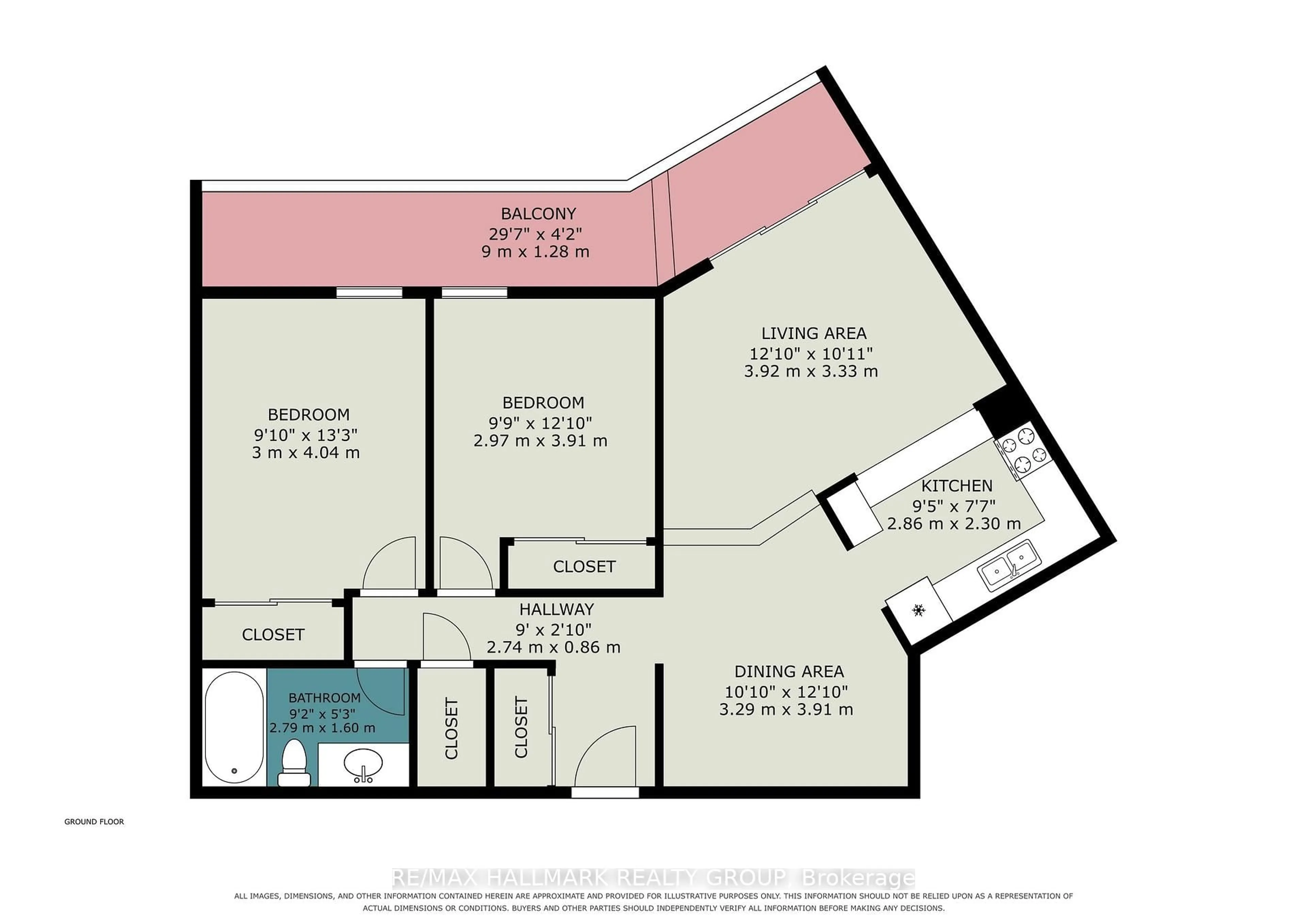 Floor plan for 1171 Ambleside Dr #1112, Ottawa Ontario K2B 8E1