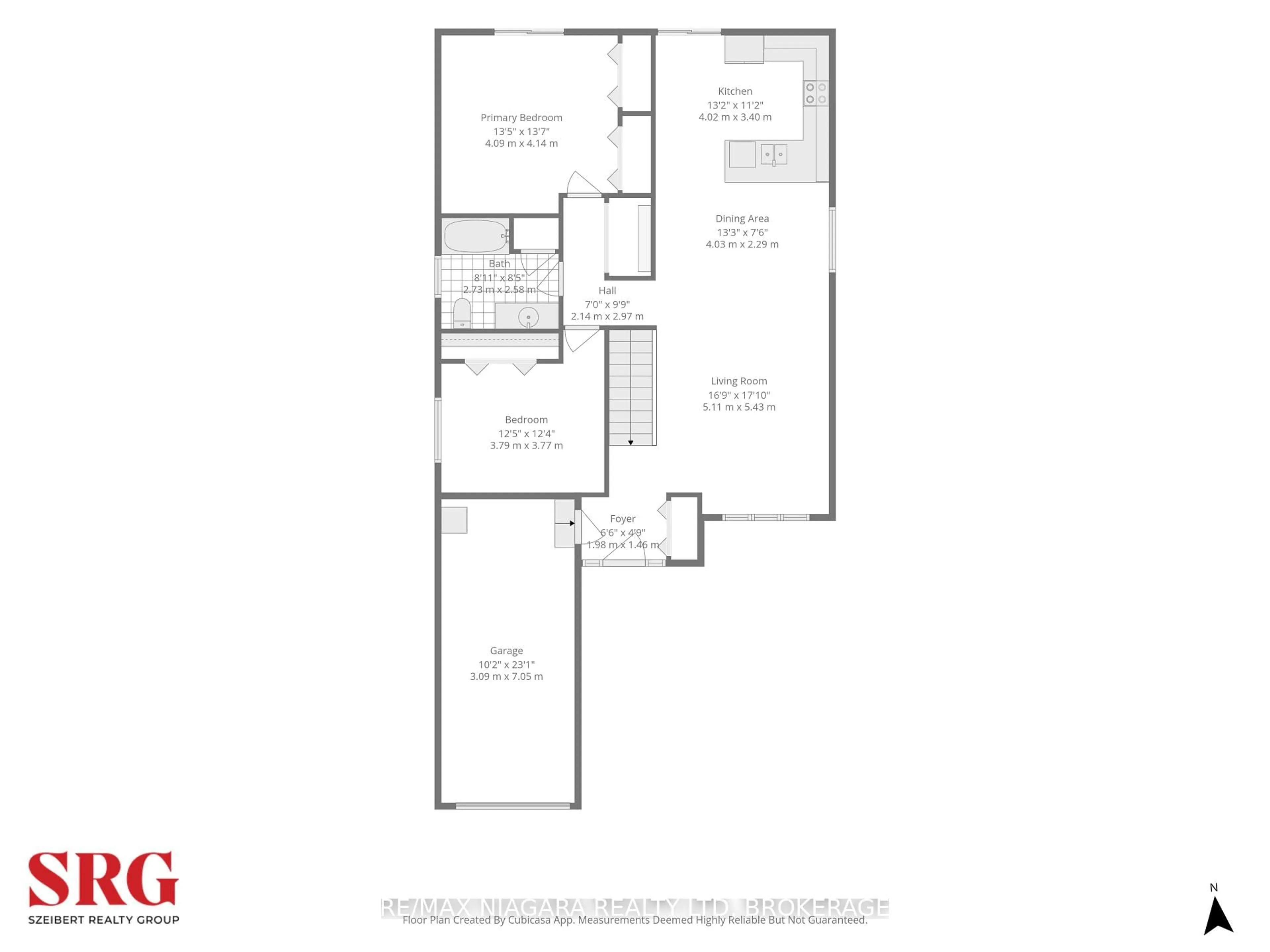 Floor plan for 262 Draper's St, Welland Ontario L3C 7N2