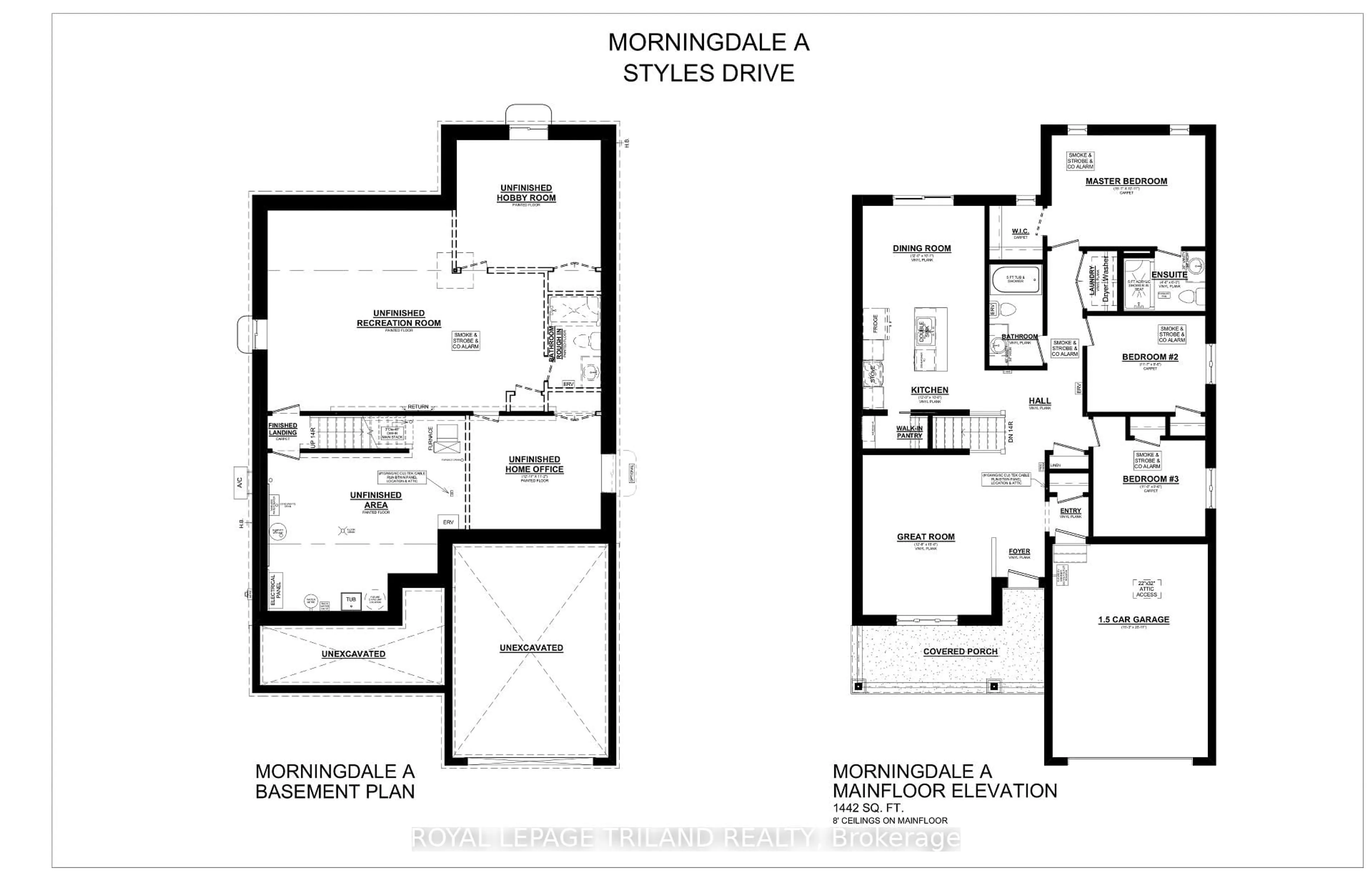 Floor plan for 154 STYLES Dr, St. Thomas Ontario N5R 0R1